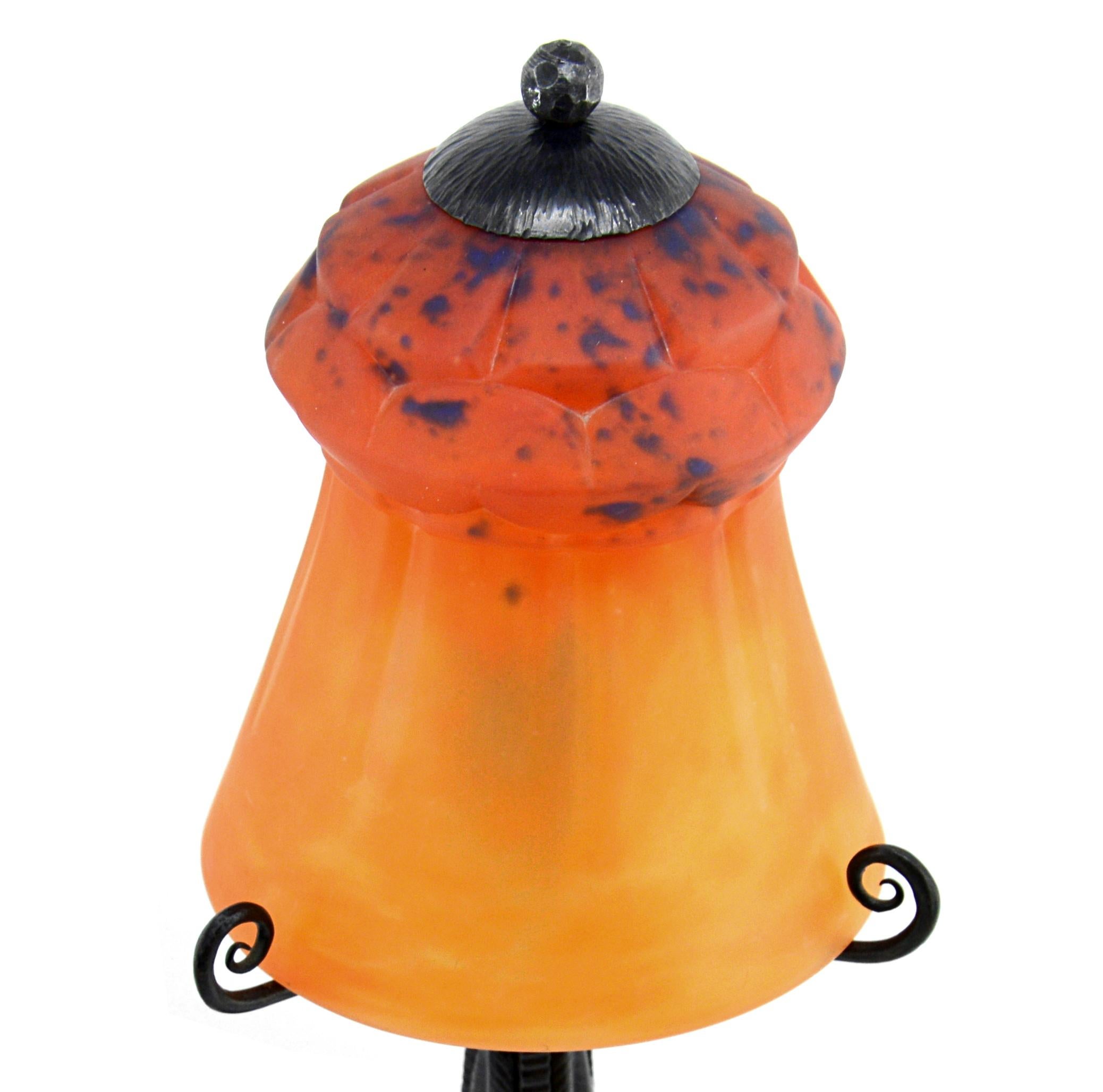 Début du 20ème siècle Rare lampe de bureau Art déco, Charles Schneider et Henri Fournet, 1920 en vente