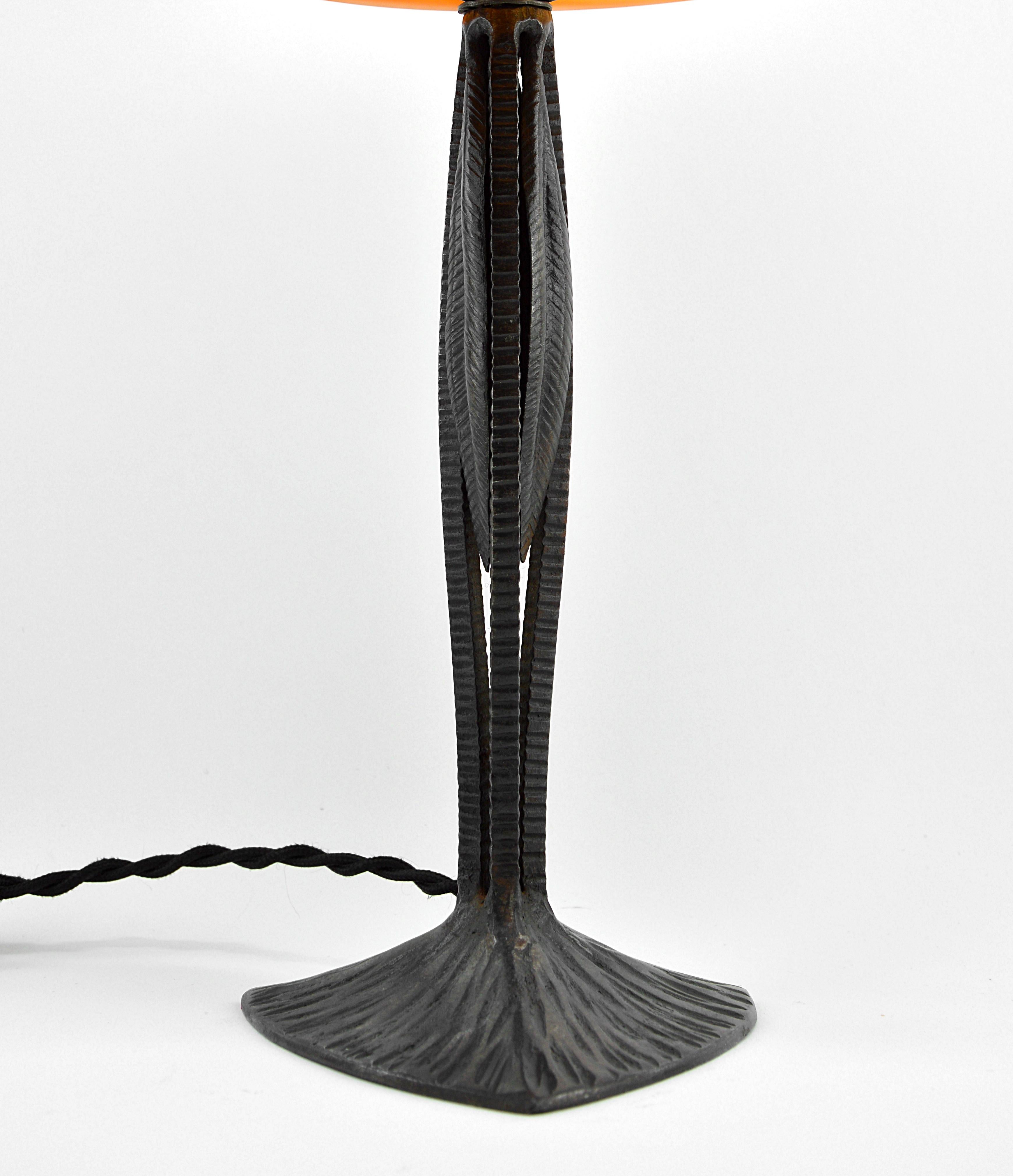 Charles Schneider and Henri Fournet Rare French Art Deco Table Lamp, 1925 For Sale 2