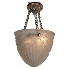 Charles Schneider Art Deco Pendent-Kronleuchter #1