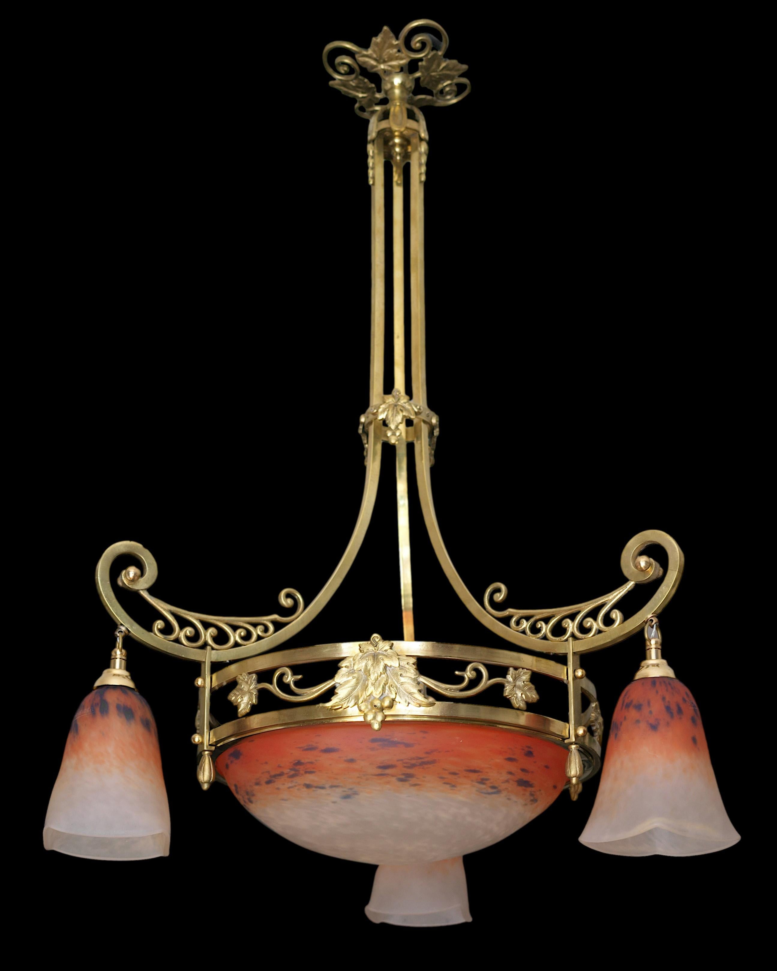Charles Schneider, Lámpara francesa Art Déco, 1920 en venta 5