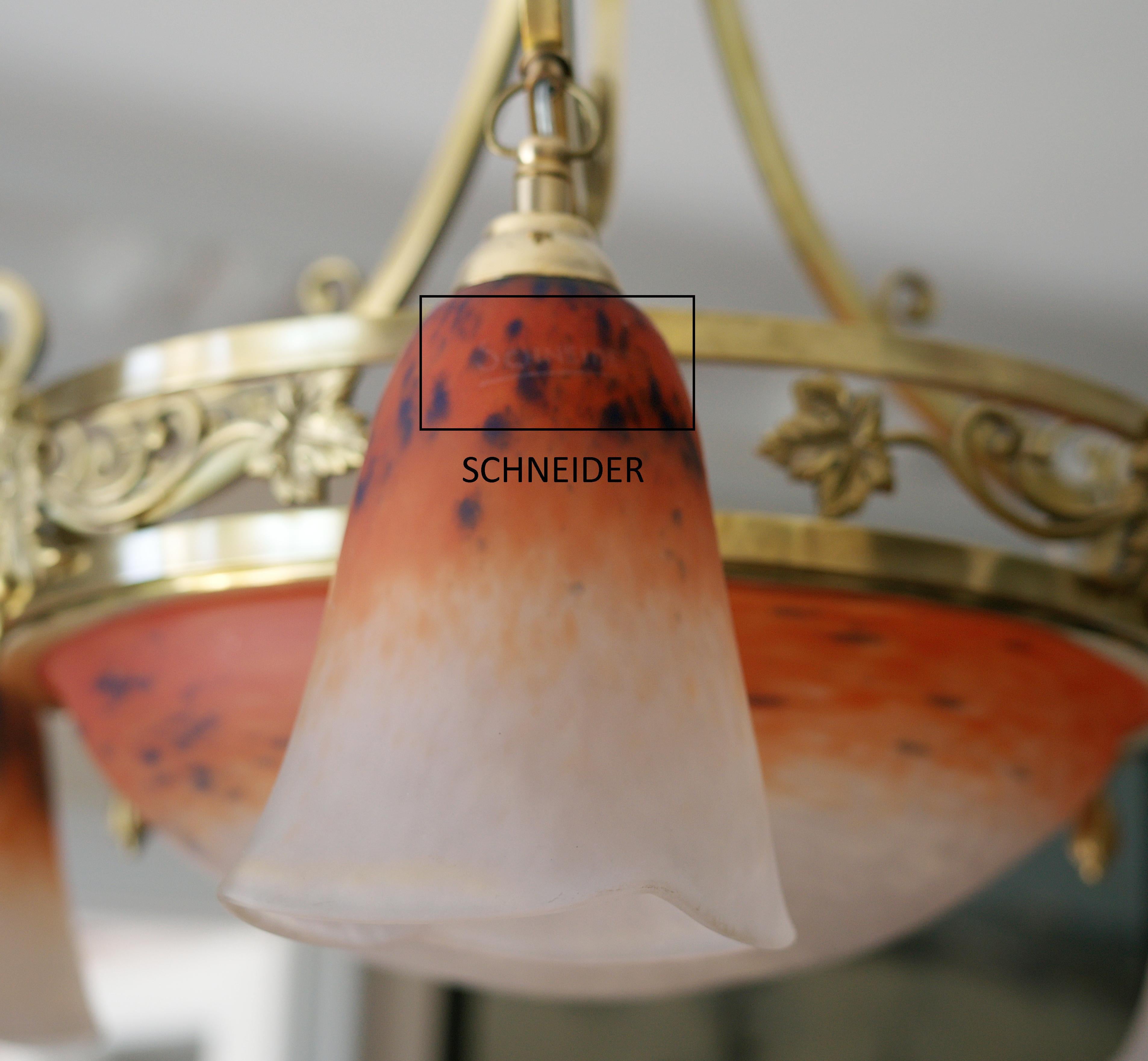 Charles Schneider, Lámpara francesa Art Déco, 1920 en venta 1