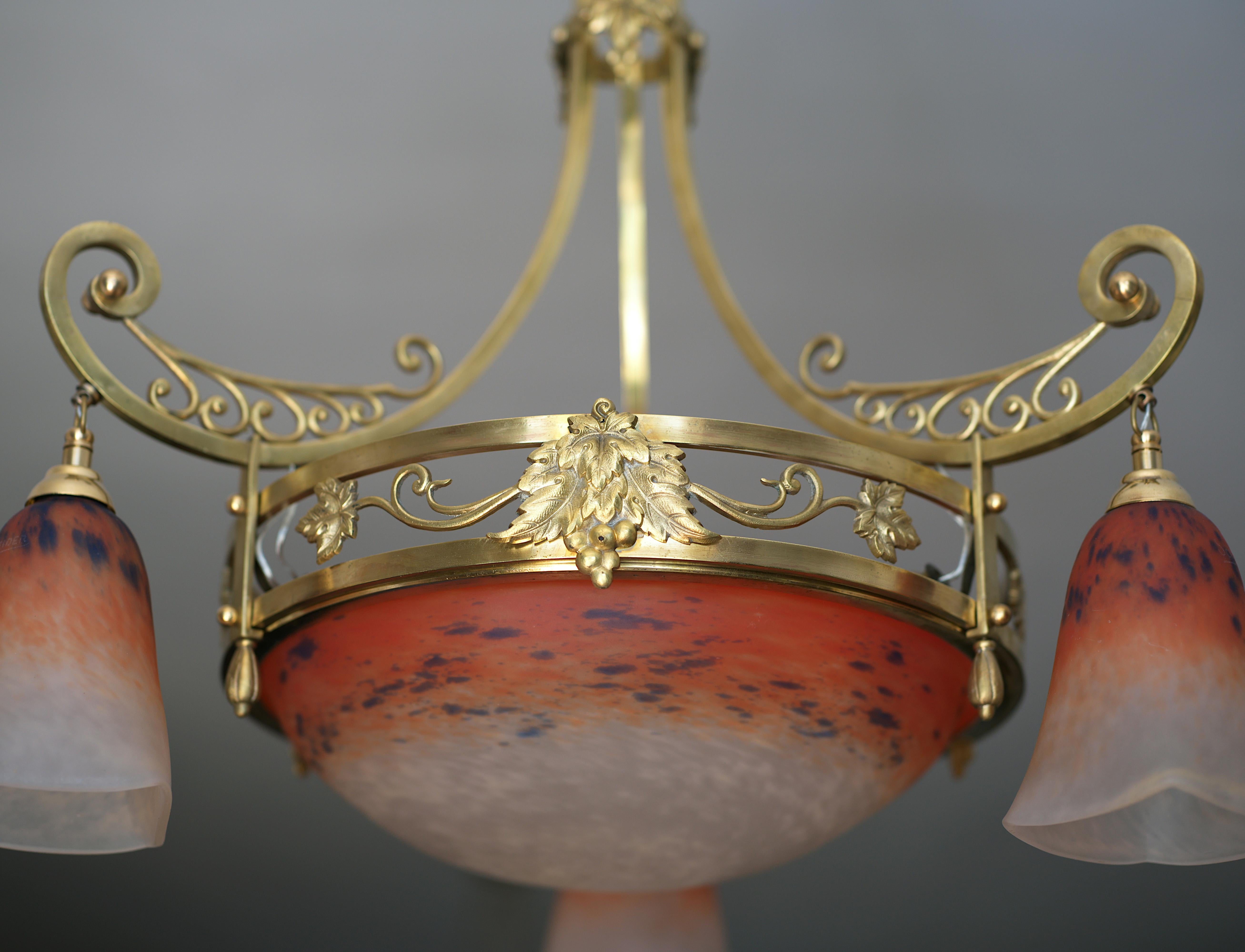 Charles Schneider, Lámpara francesa Art Déco, 1920 en venta 2