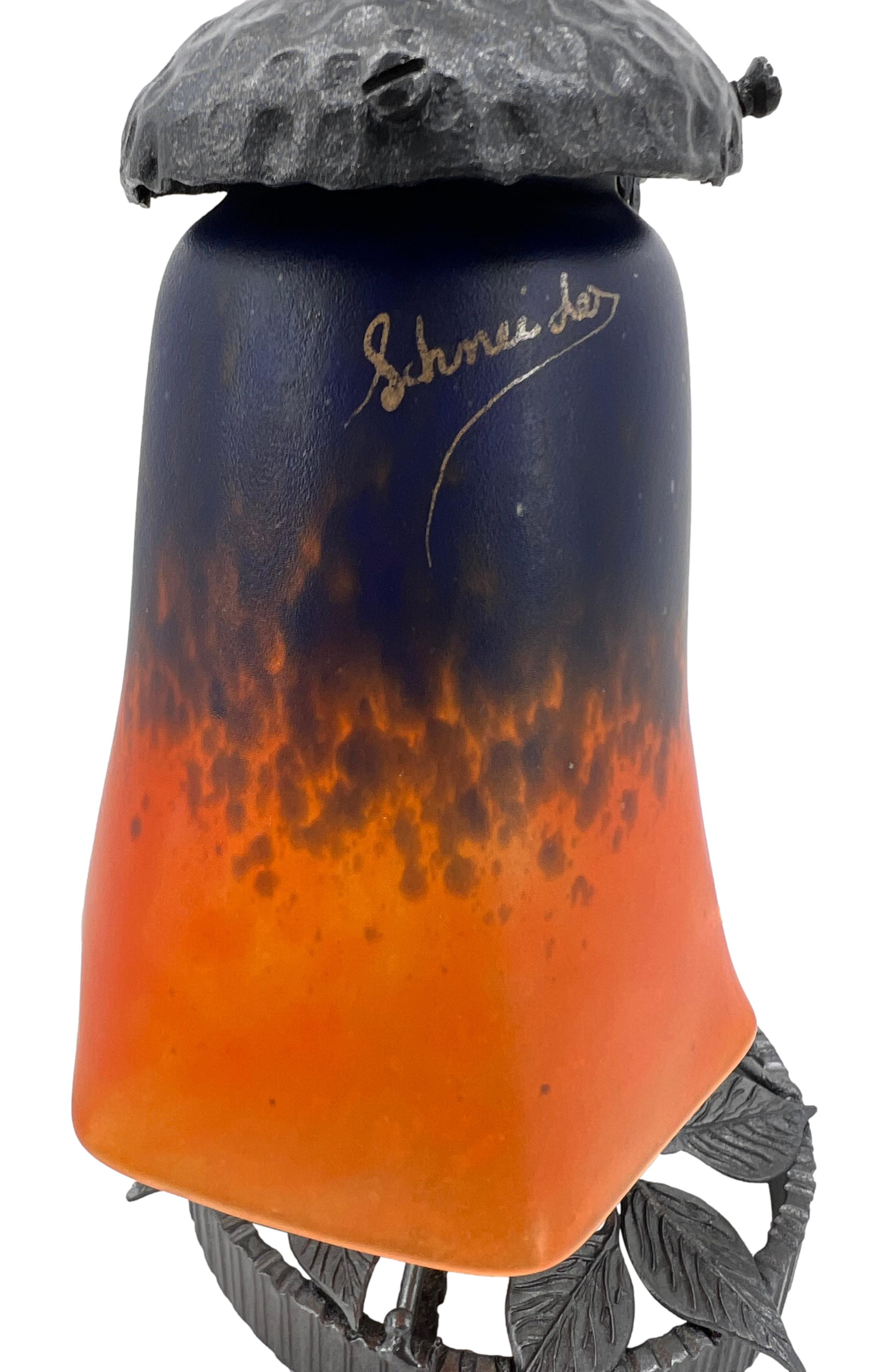 Charles Schneider, French Art Deco Lamp, 1910s im Angebot 3