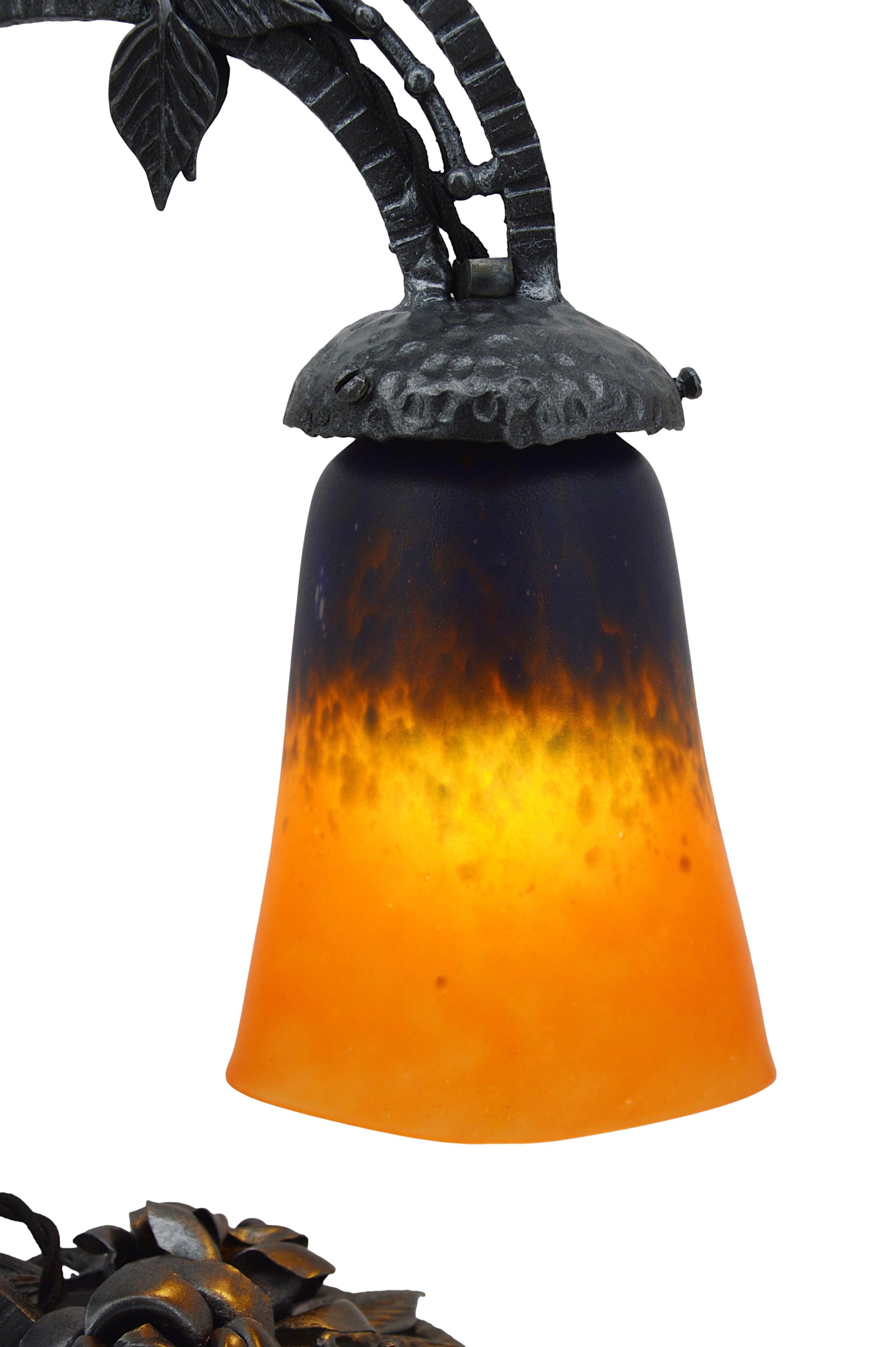 Charles Schneider, French Art Deco Lamp, 1910s im Zustand „Hervorragend“ im Angebot in Saint-Amans-des-Cots, FR