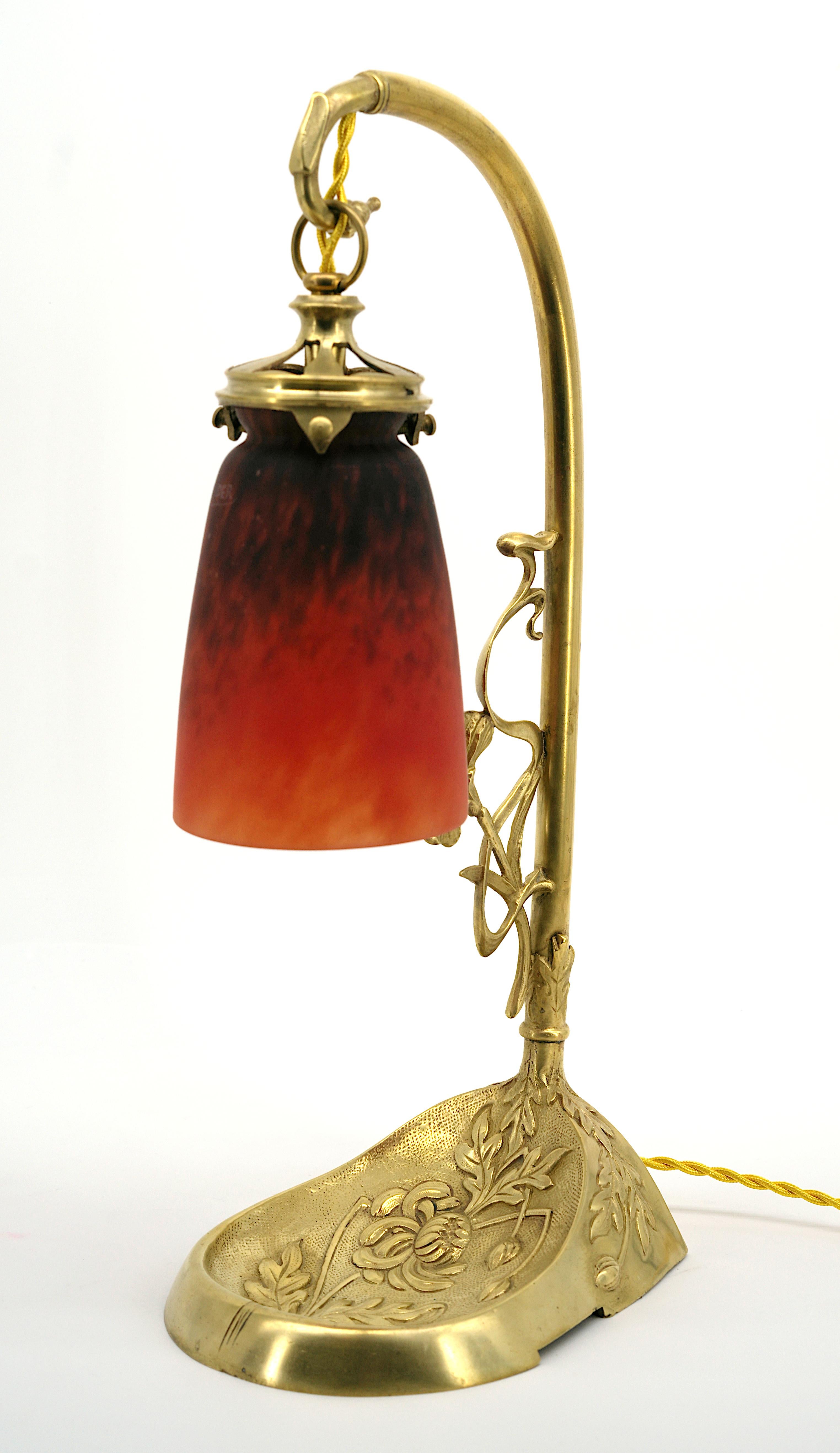 Charles Schneider French Art Deco Lamp, 1924-1928 5