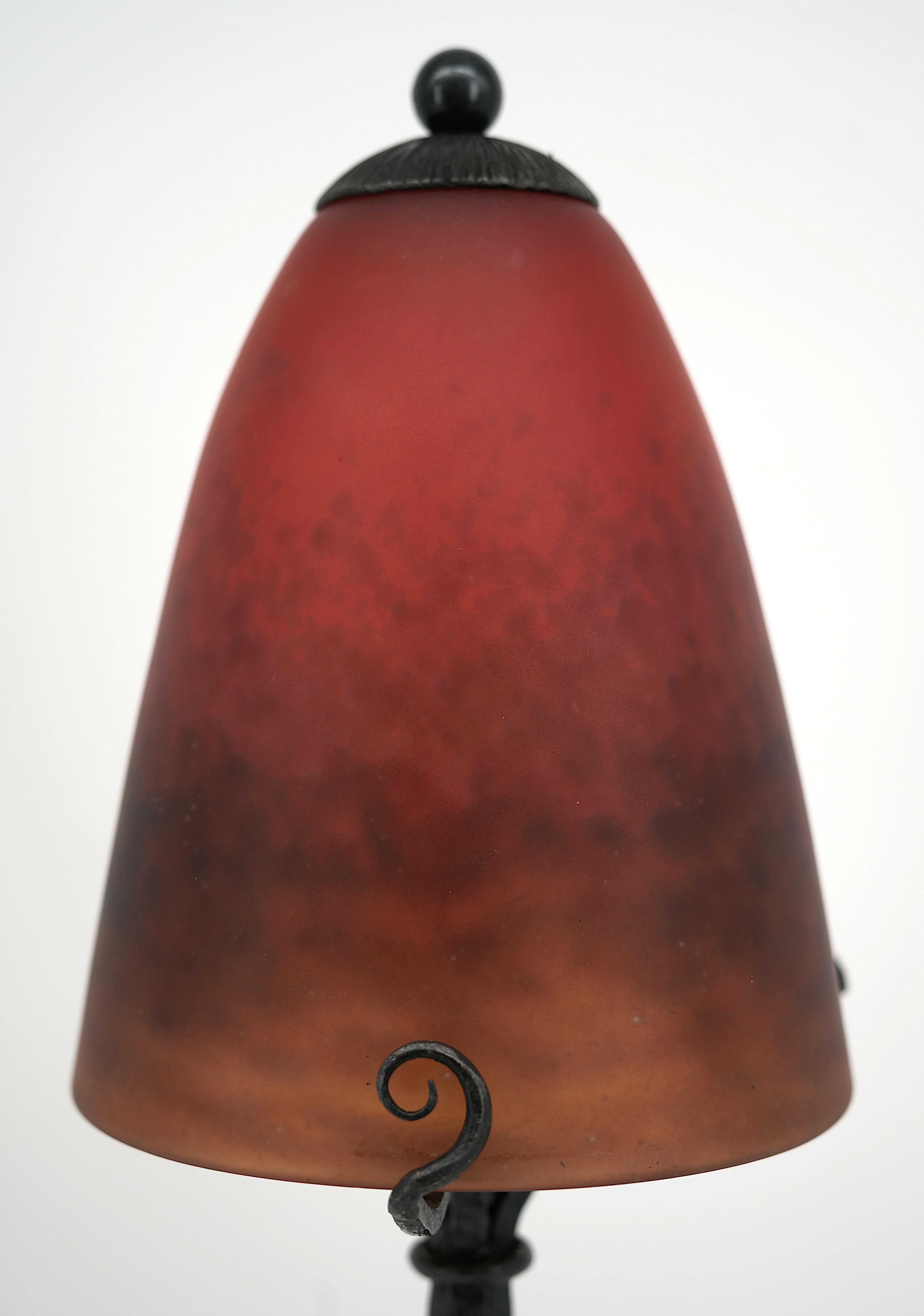 Lampe Art Déco française par Charles Schneider, 1924-1928 Excellent état - En vente à Saint-Amans-des-Cots, FR