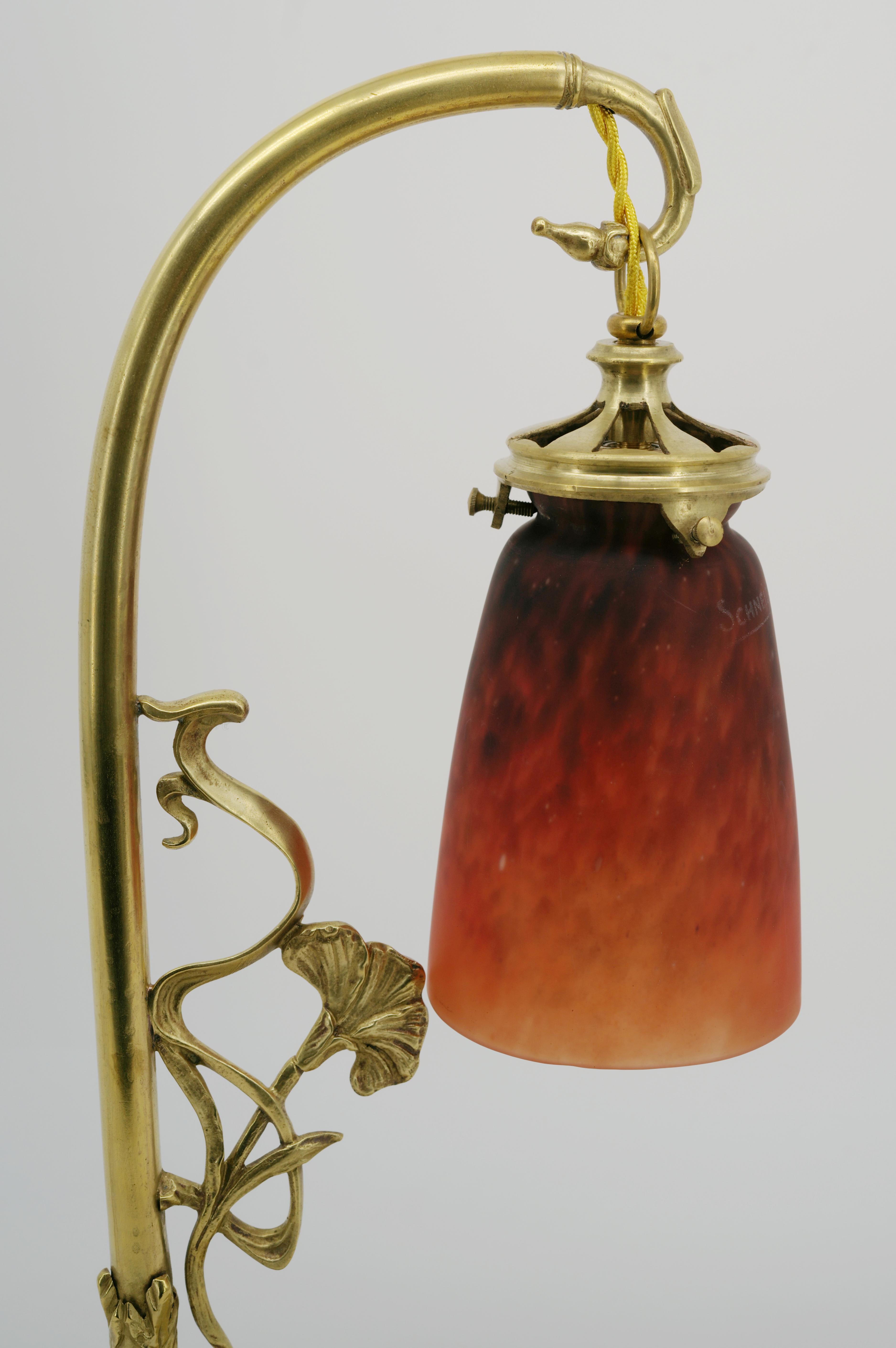 Charles Schneider French Art Deco Lamp, 1924-1928 1