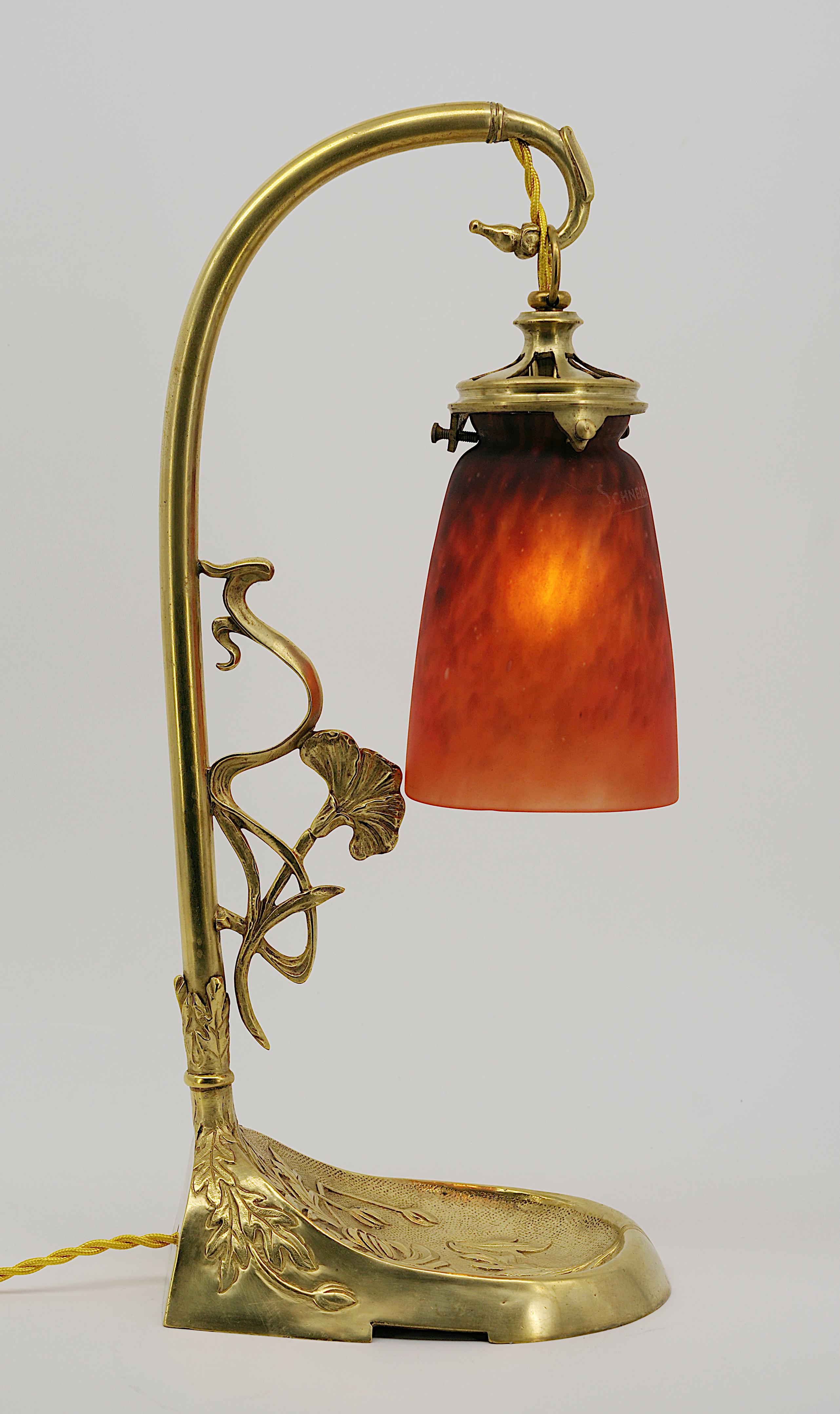 Charles Schneider French Art Deco Lamp, 1924-1928 2