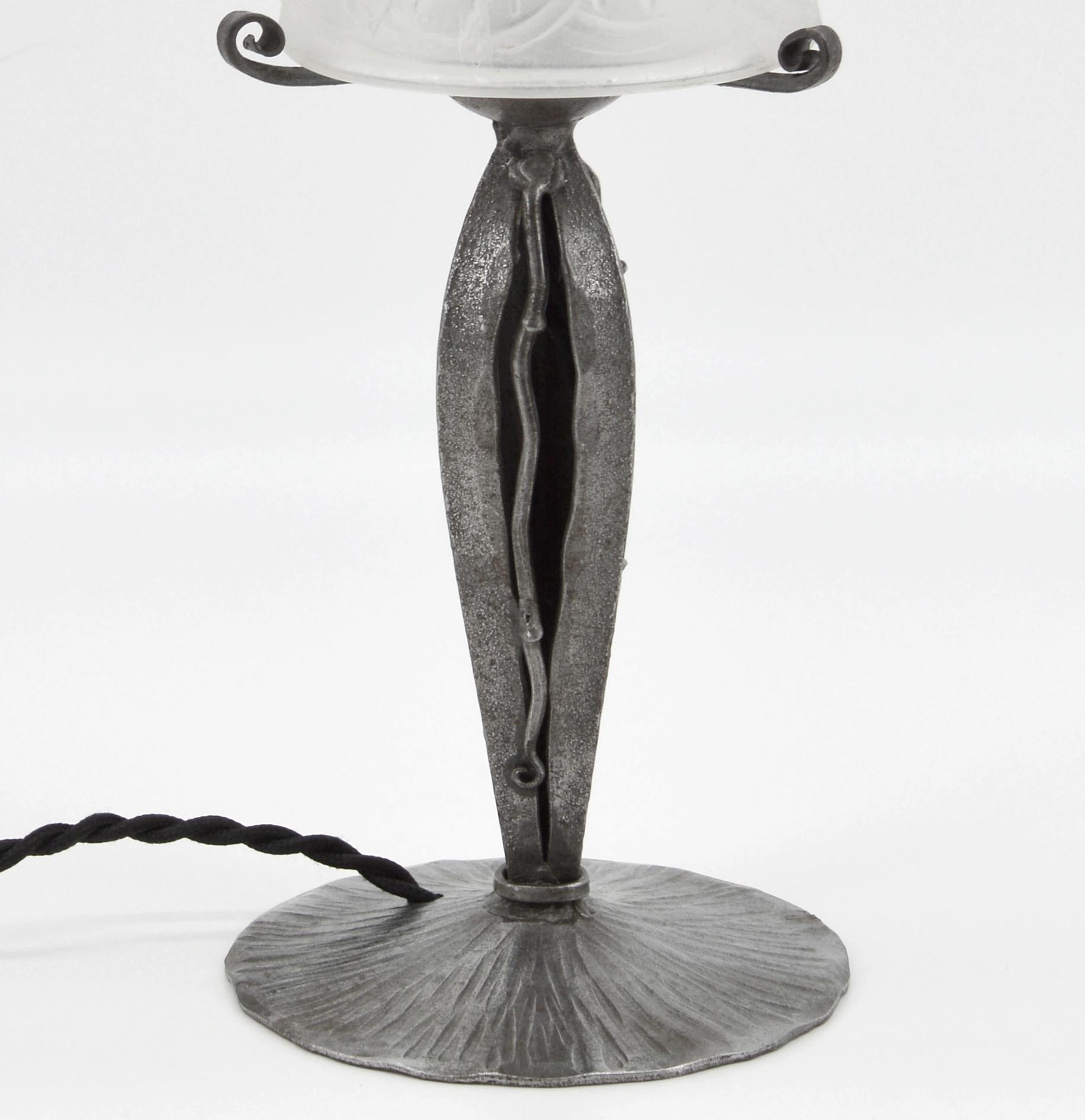 Charles Schneider French Art Deco Table Lamp, 1920 For Sale 1