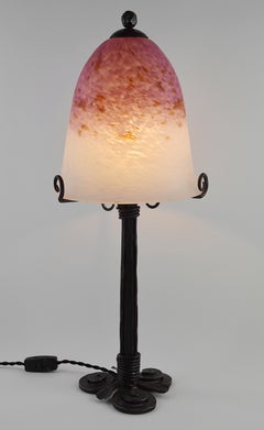 Charles Schneider Grande lampe de table Art Déco française 1920
