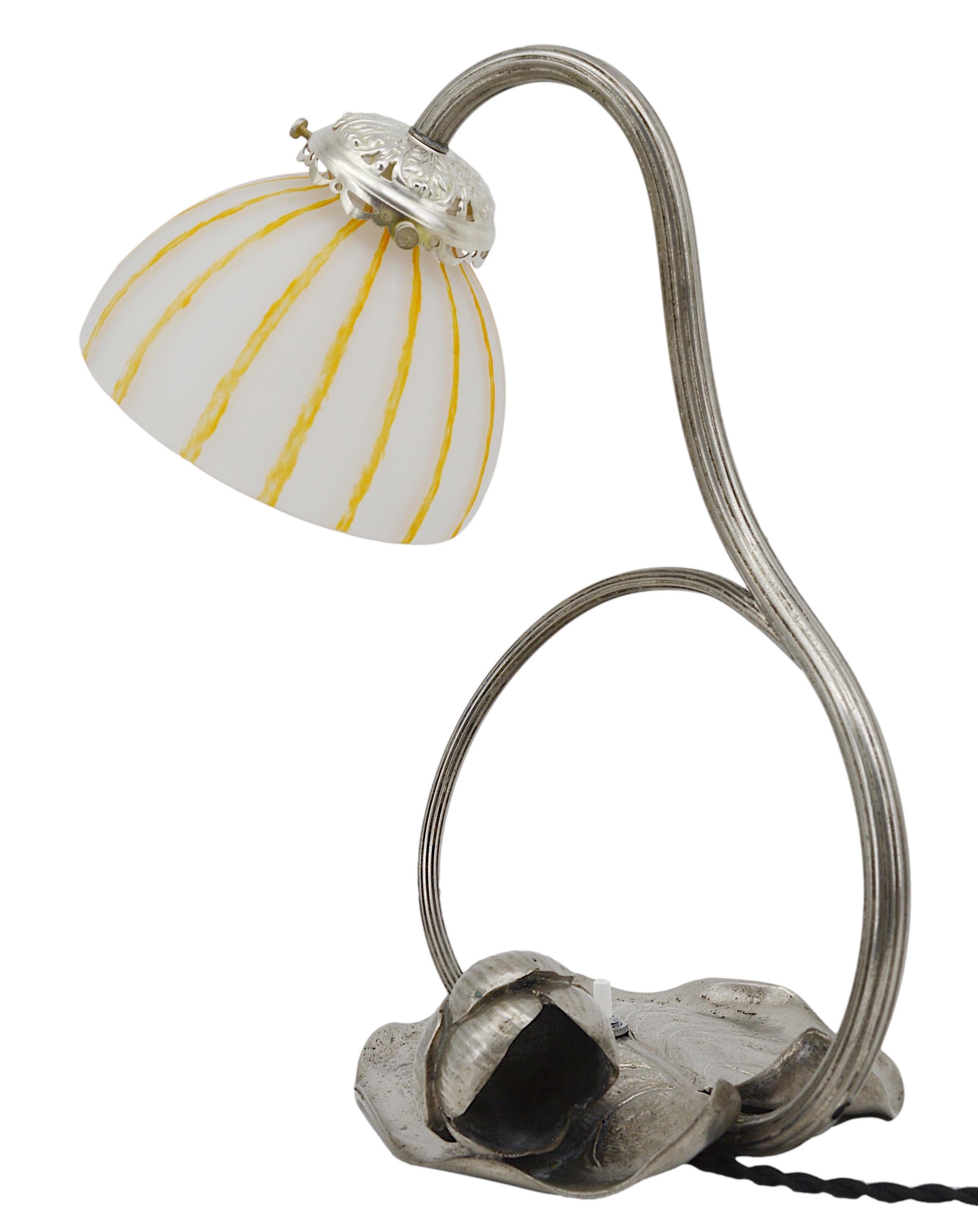 Charles Schneider Le Verre Français Lámpara de sobremesa Art Déco, 1919 Francés en venta