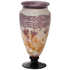 Charles Schneider, Le Verre Francais Cameo Glass Vase