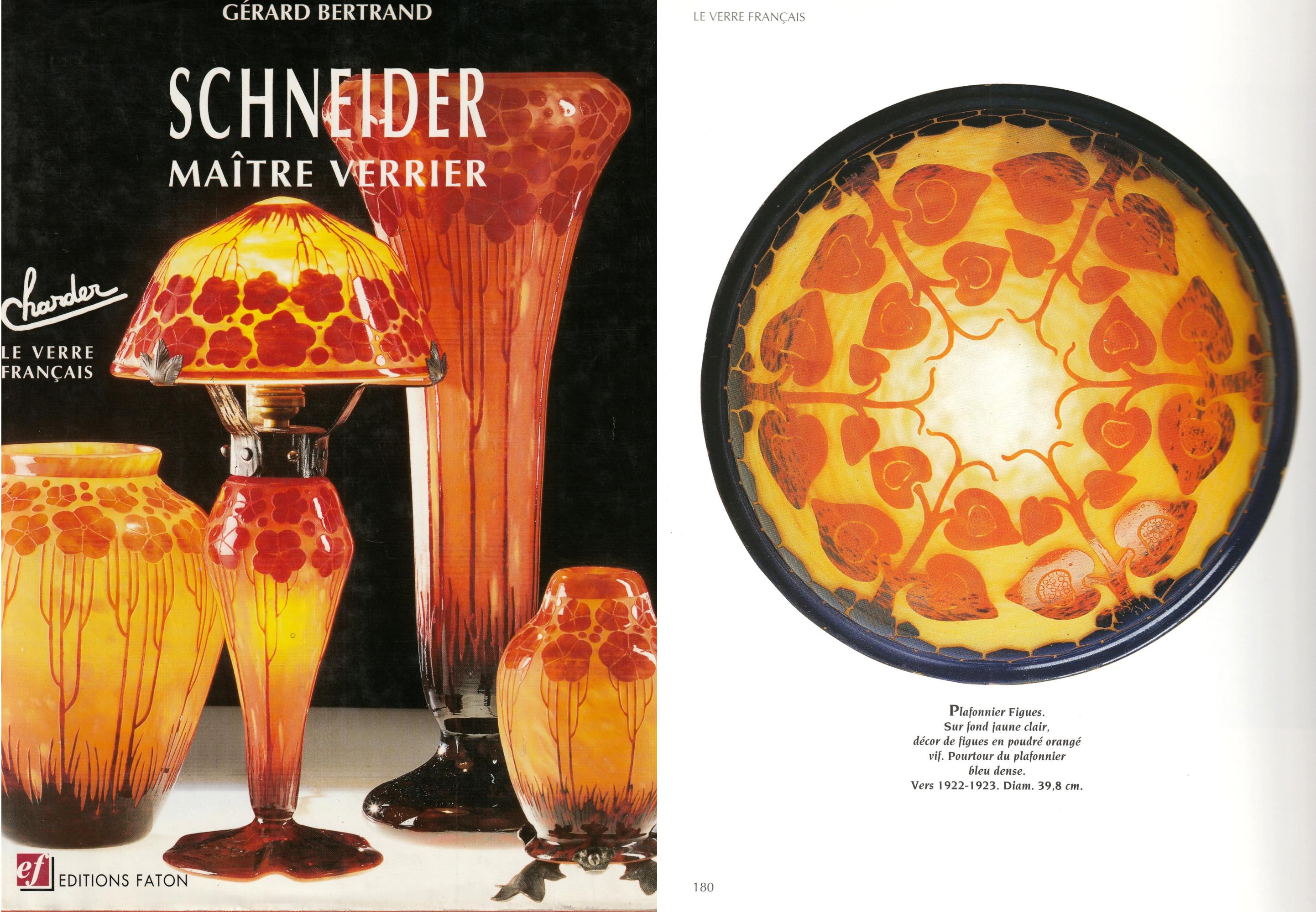 Charles Schneider Le Verre Francais French Art Deco Houblon Chandelier 3