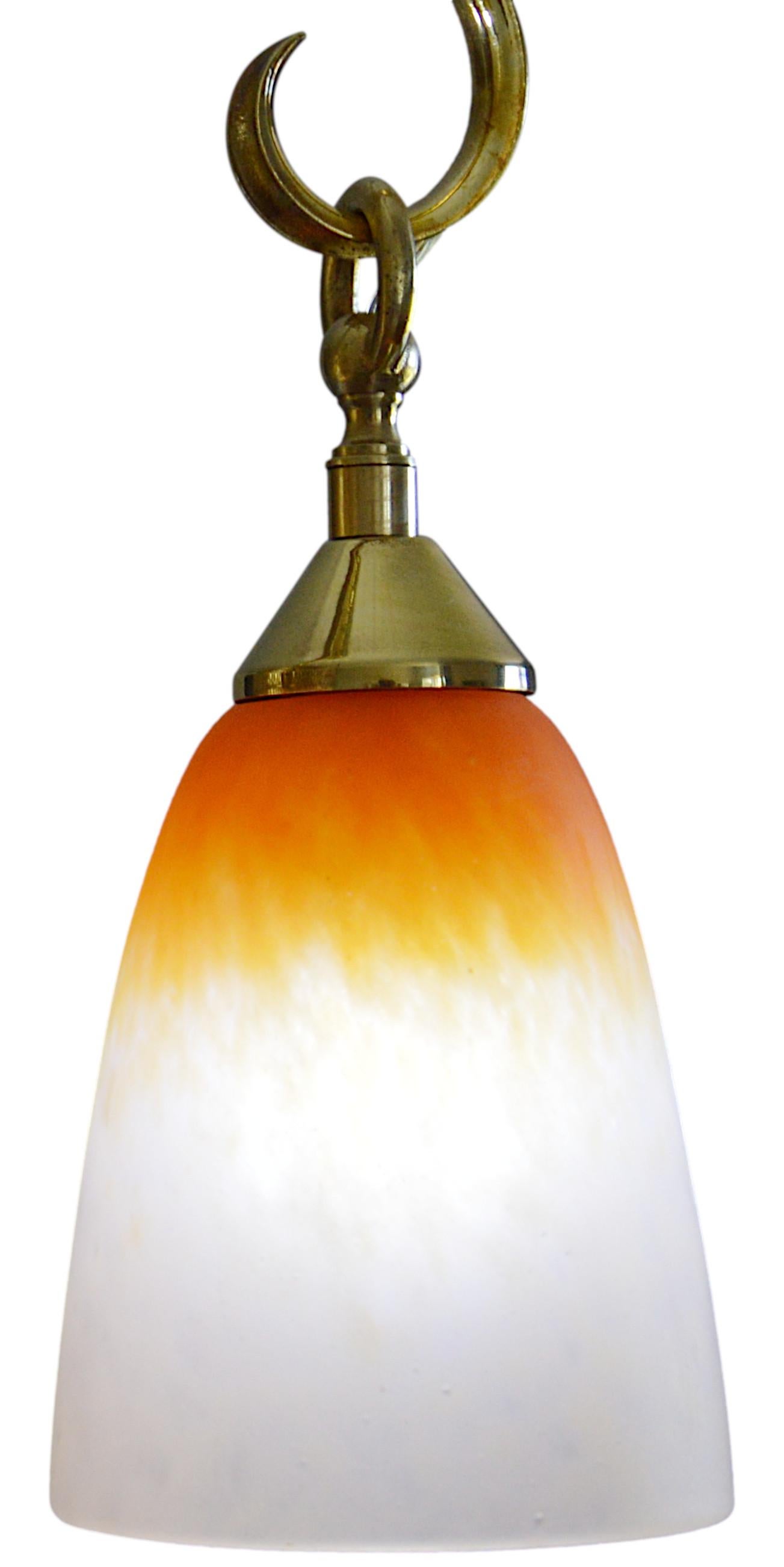 Charles Schneider Rare Art Deco Chandelier, 1920 For Sale 1