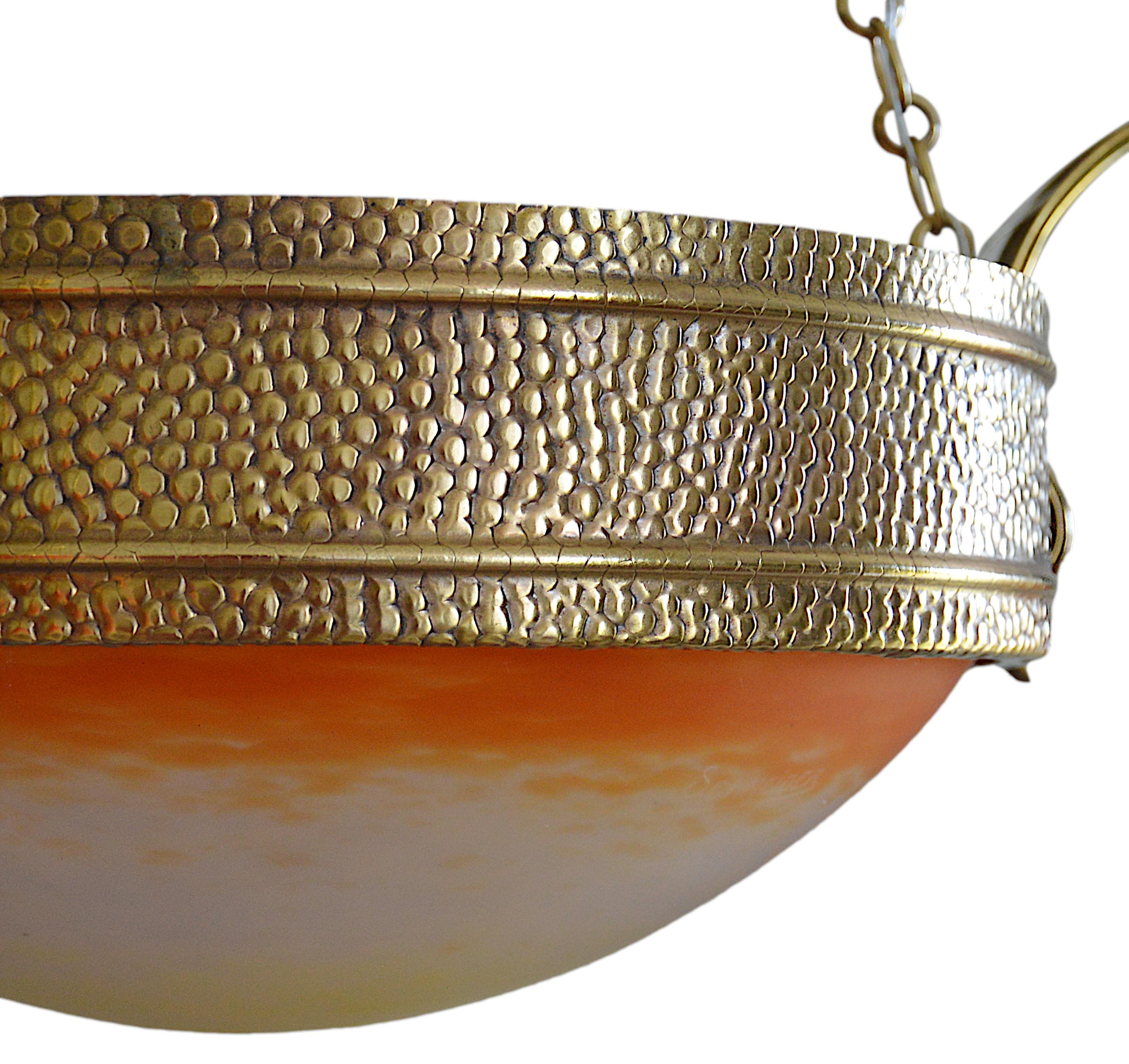 Charles Schneider Rare Art Deco Chandelier, 1920 For Sale 2