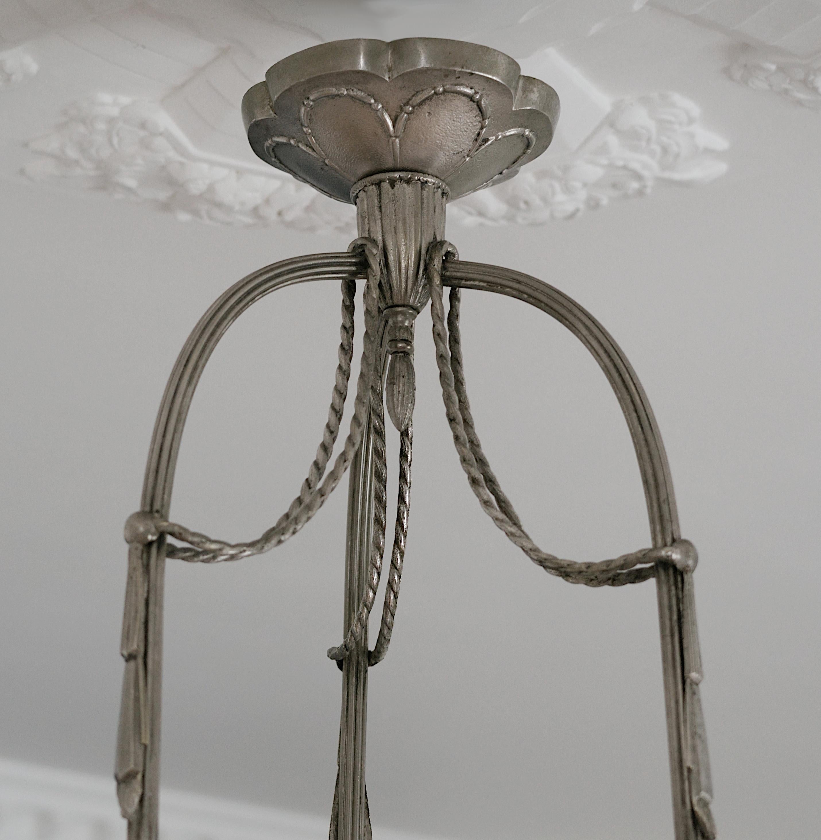Charles Schneider Raro lampadario Art Deco, 1920 in vendita 2