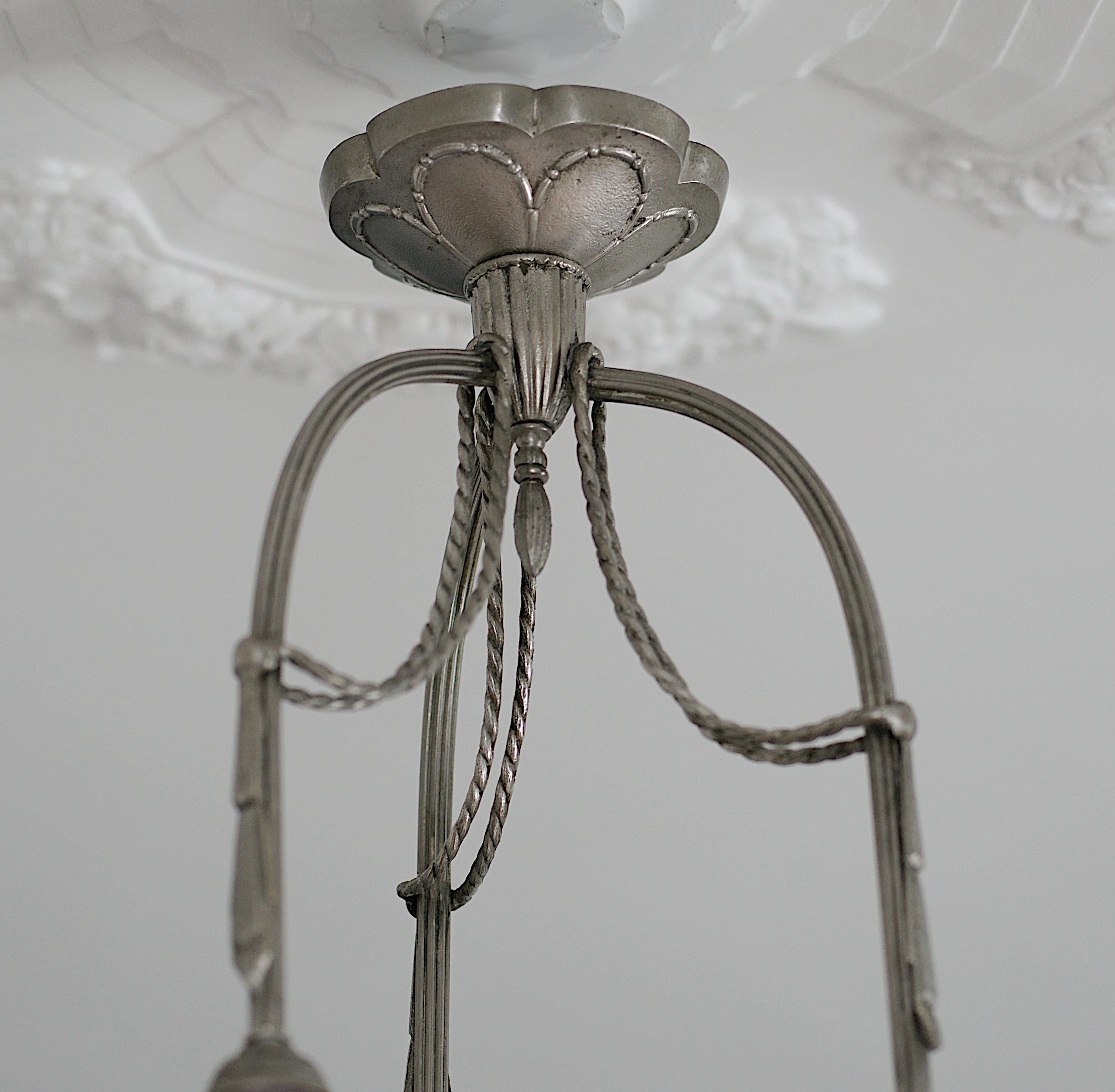 Charles Schneider Raro lampadario Art Deco, 1920 in vendita 3