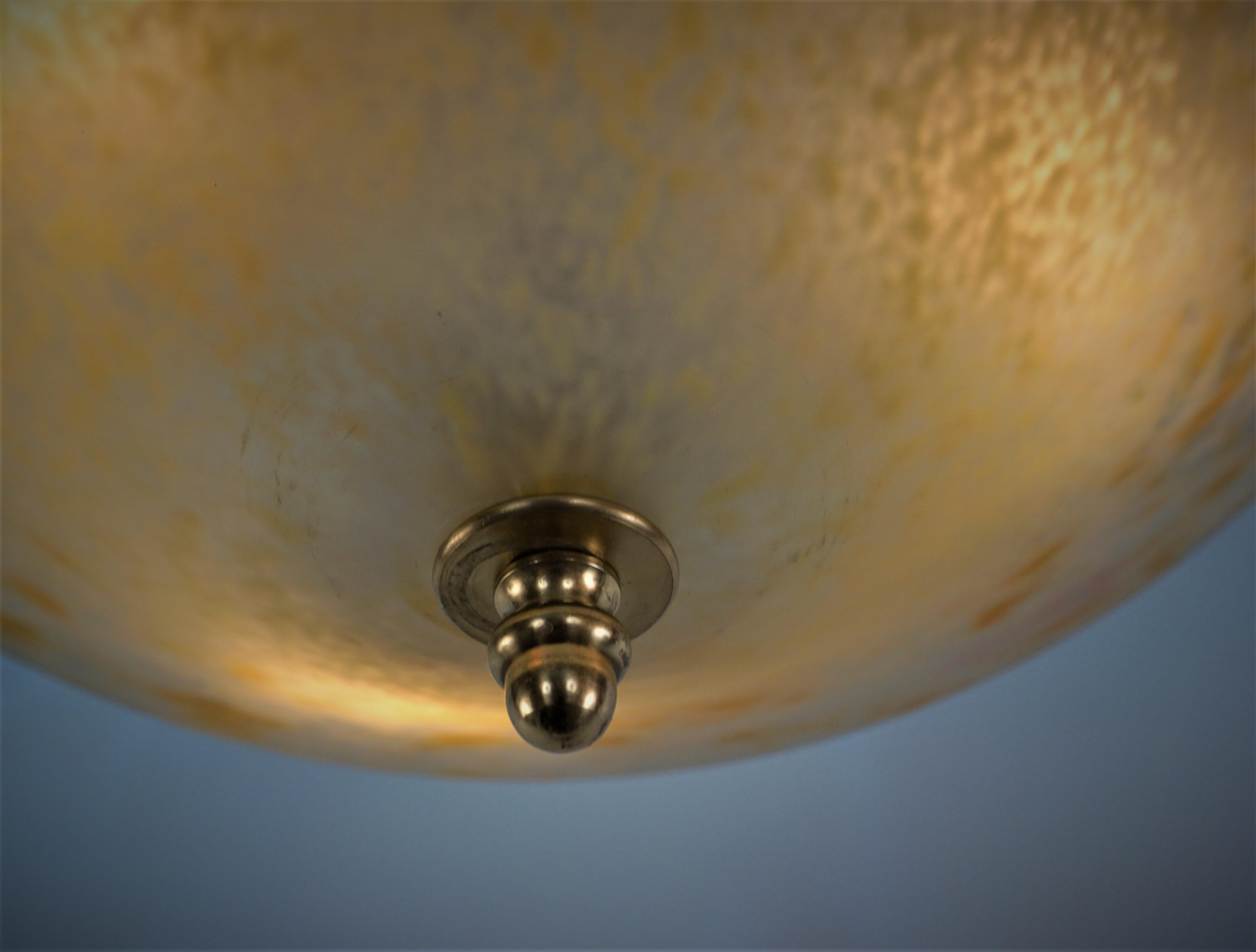 Charles Schneider Semi Flush mount chandelier In Good Condition In Fairfax, VA