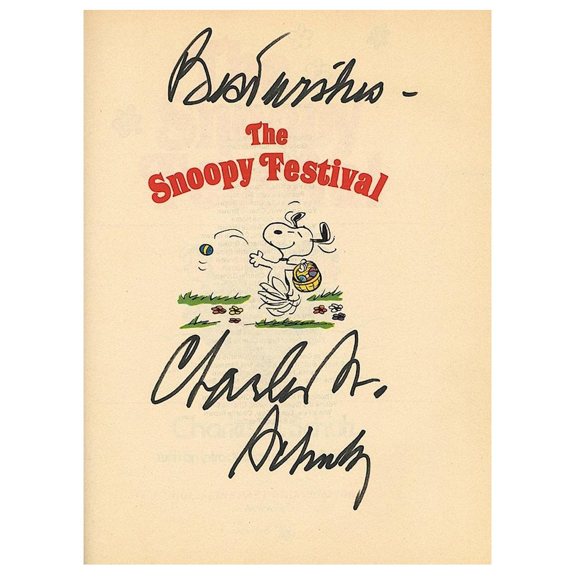 Charles Schulz 1980 Original Signed Cartoon Book