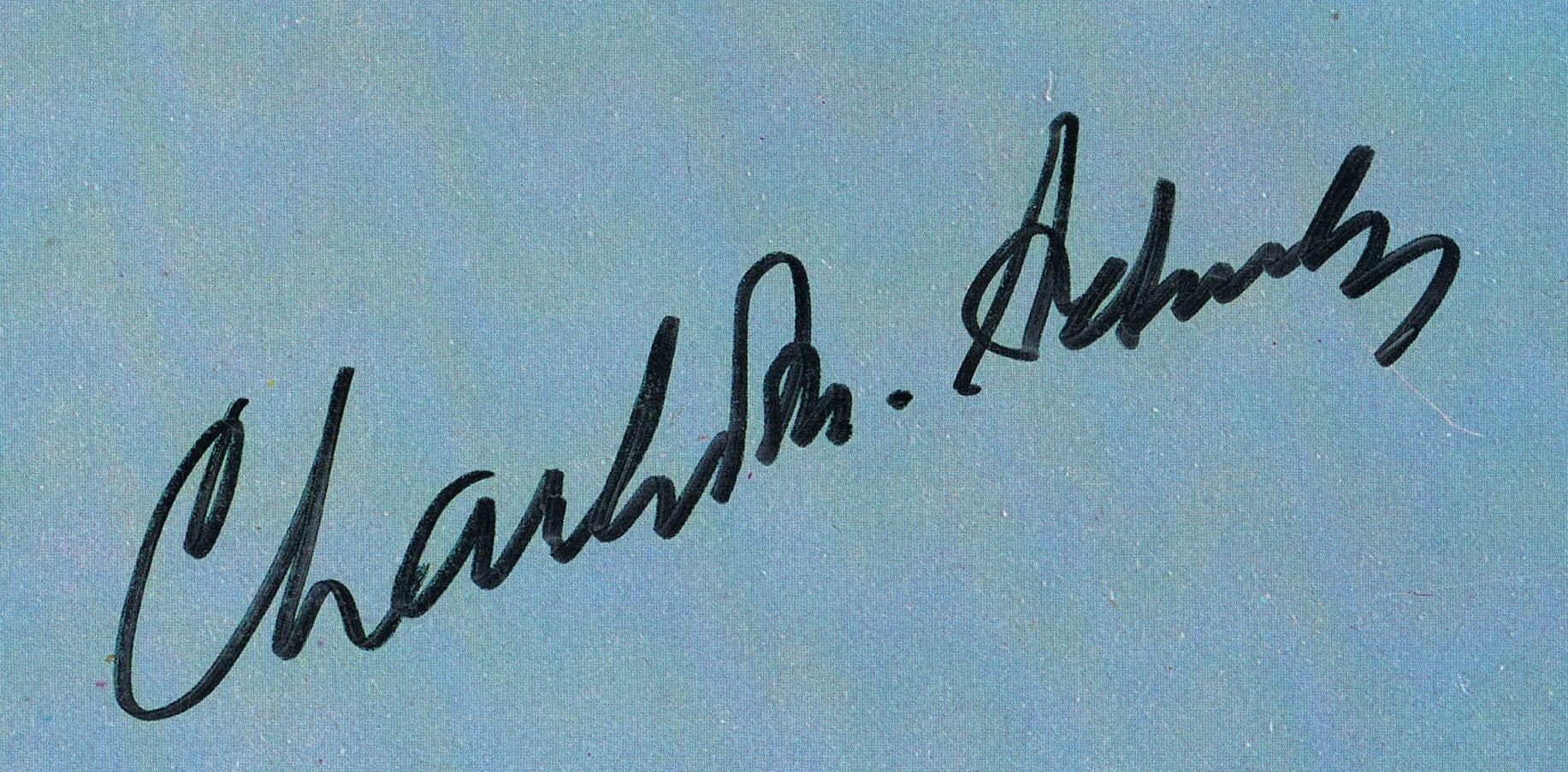 charles schulz signature