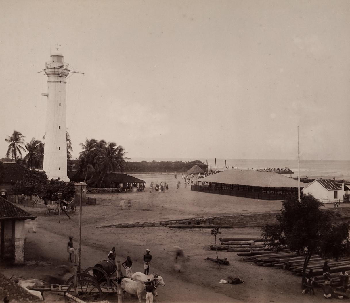 Charles Scowen Black and White Photograph - Port Columbo, 1880