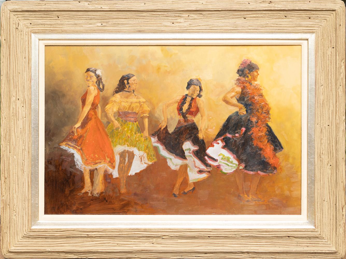 Tanzende Señoritas  – Painting von Charles Shaw