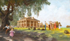 Vintage Plantation Scene