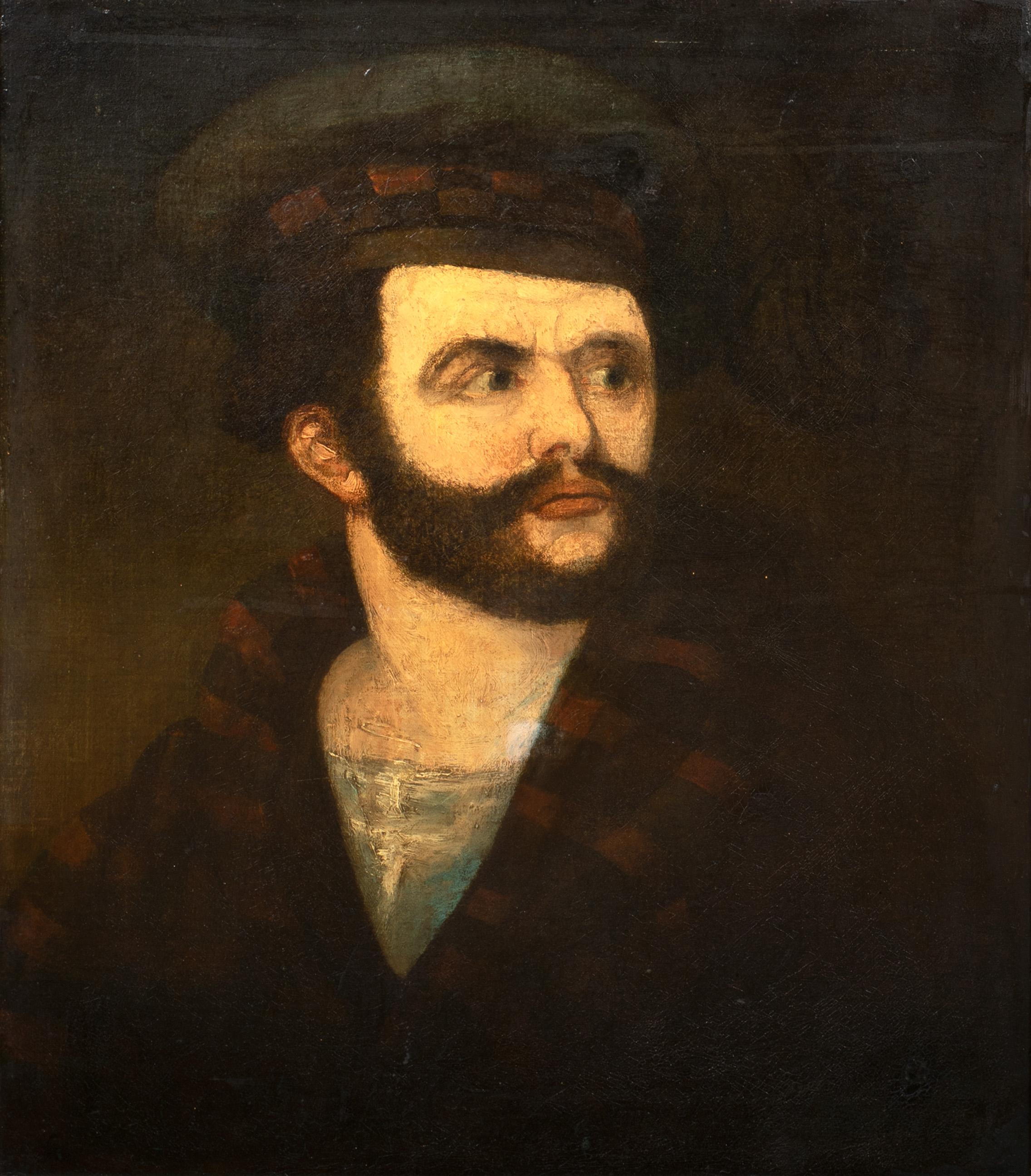 Portrait Of Rob Roy MacGregor (1671-1734), 18th Century  - Painting by Charles Sillem Lidderdale 