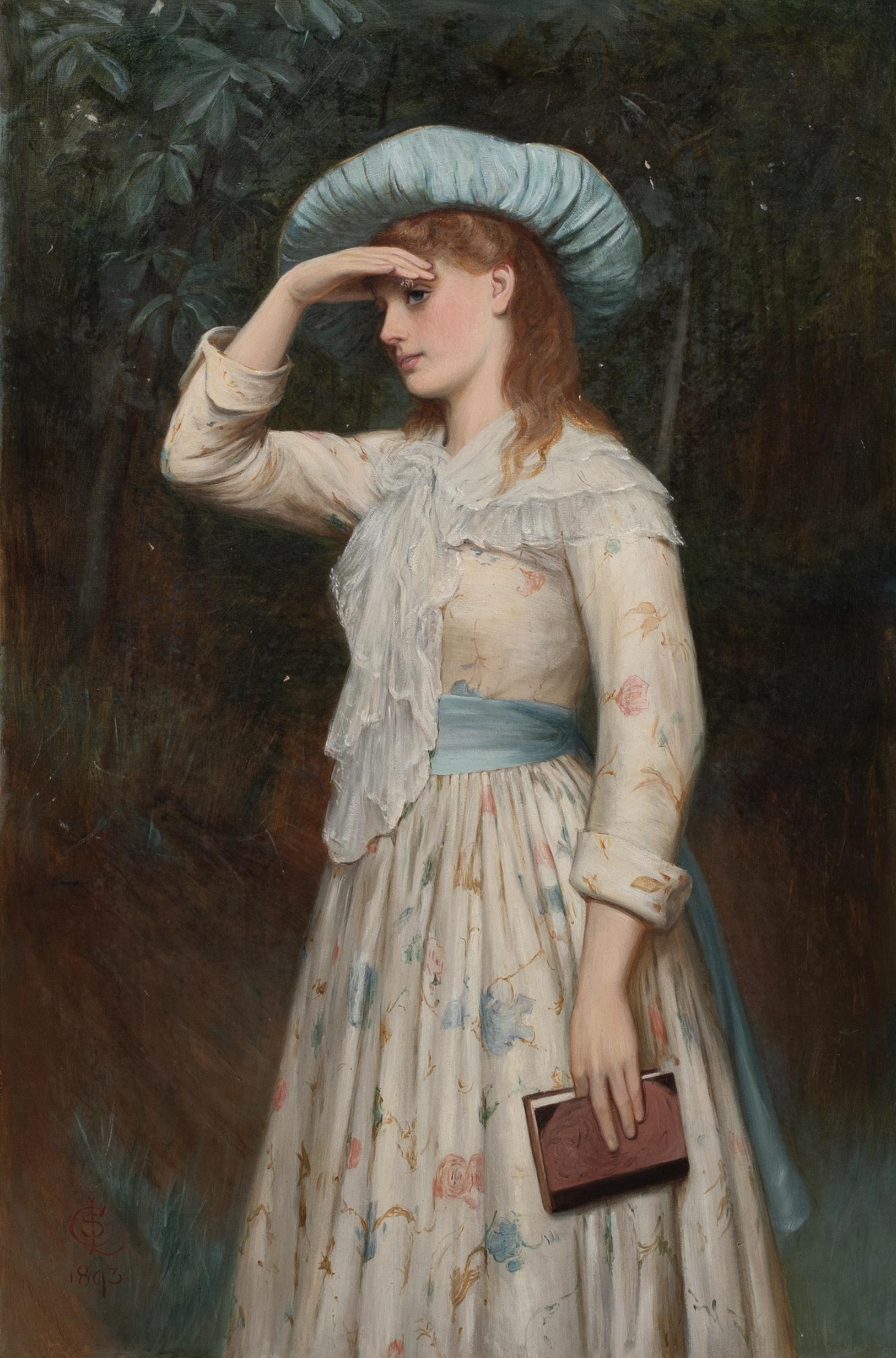 Das Stelldichein, 19. Jahrhundert  von Charles Sillem LIDDERDALE (1831-1895) (Schwarz), Portrait Painting, von Charles Sillem Lidderdale 