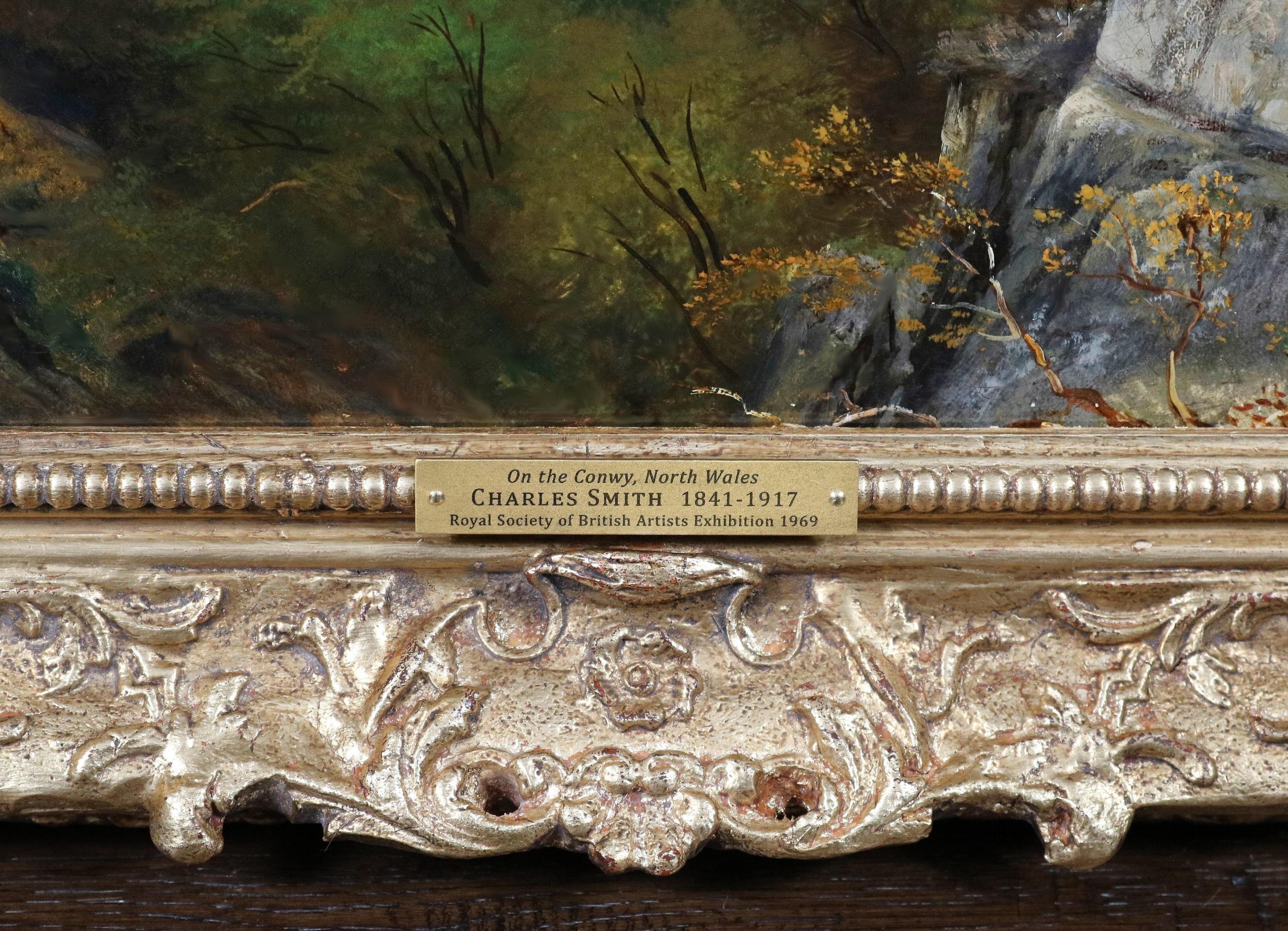 En el Conwy - Exposición de óleos del siglo XIX Paisaje montañoso de Gales 7