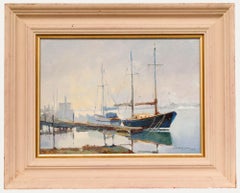 Charles Smith - Olio su tela incorniciato del XX secolo, “Riflessi”