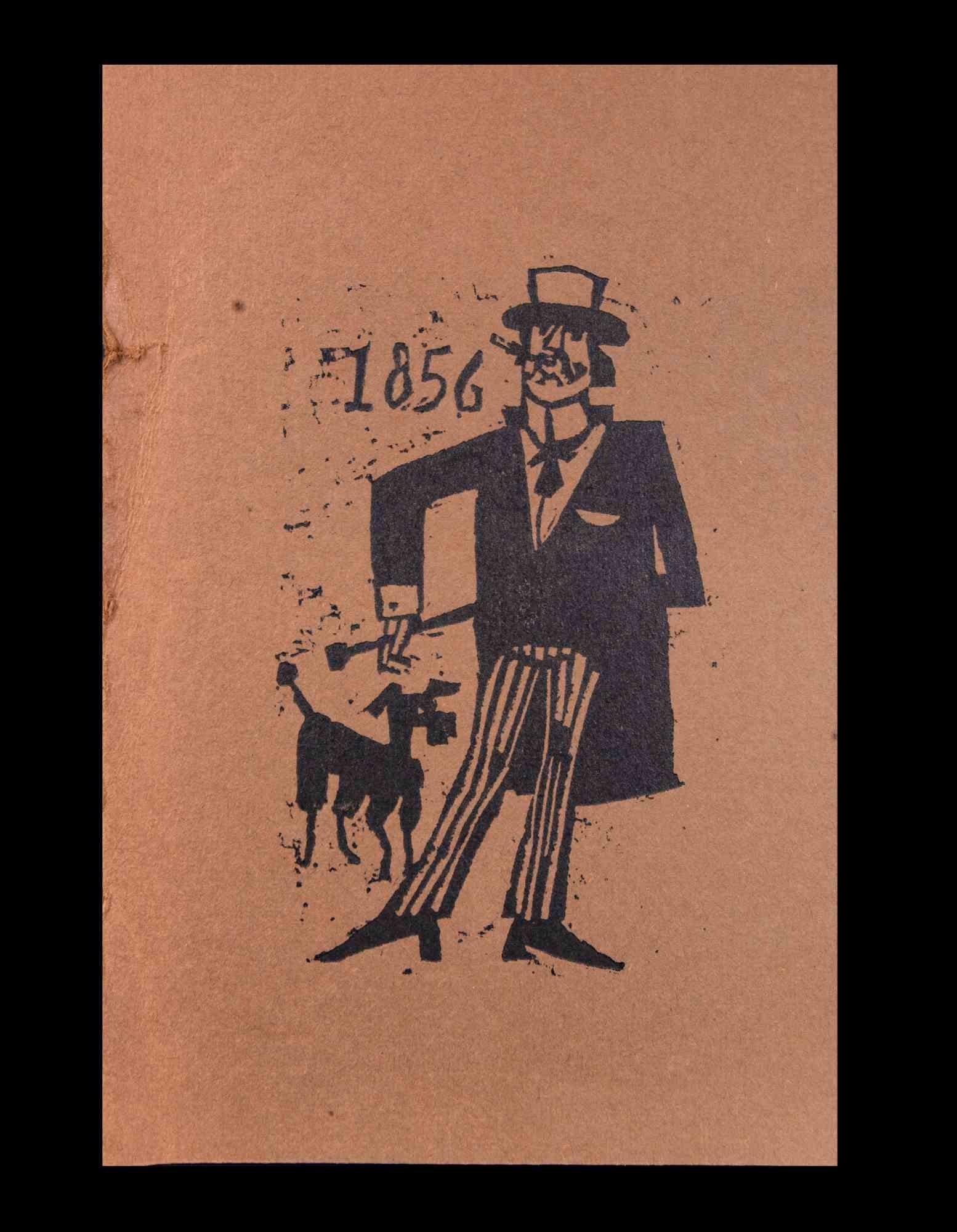 Smoking Gentleman in 1856 ist ein Holzschnitt auf bräunlichem Farbpapier Druck auf Papier realisiert von Charles Sterns im frühen 20.

Guter Zustand mit einem kleinen Schnitt am Rand.

Das Kunstwerk ist meisterhaft dargestellt durch intensive