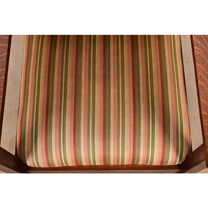 Charles Stickley Silla de salón antigua Mission Arts & Crafts de roble, circa 1910 en venta 1