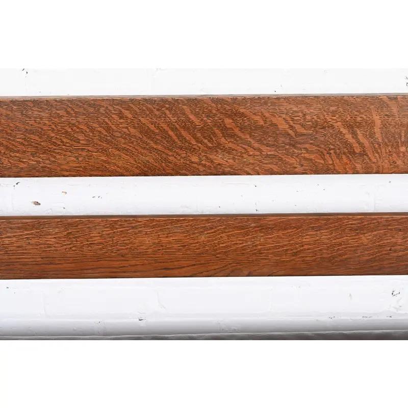 Charles Stickley Sofá antiguo Mission Arts & Crafts Settle de roble, circa 1900 Roble en venta