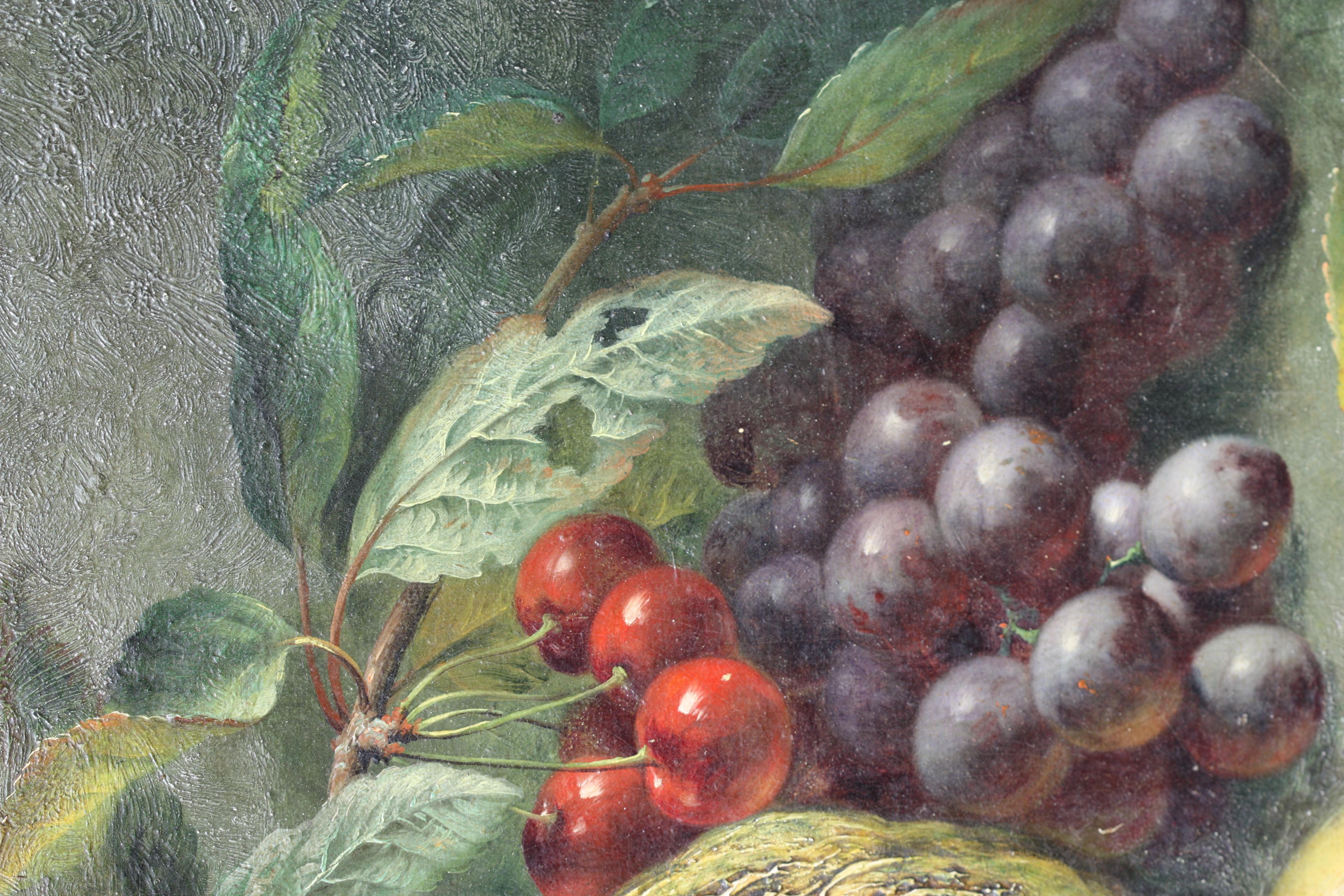 Charles Stuart 'Fl. 1854-1868' « raisins, ananas, prunes, pomme, cruche » en vente 1