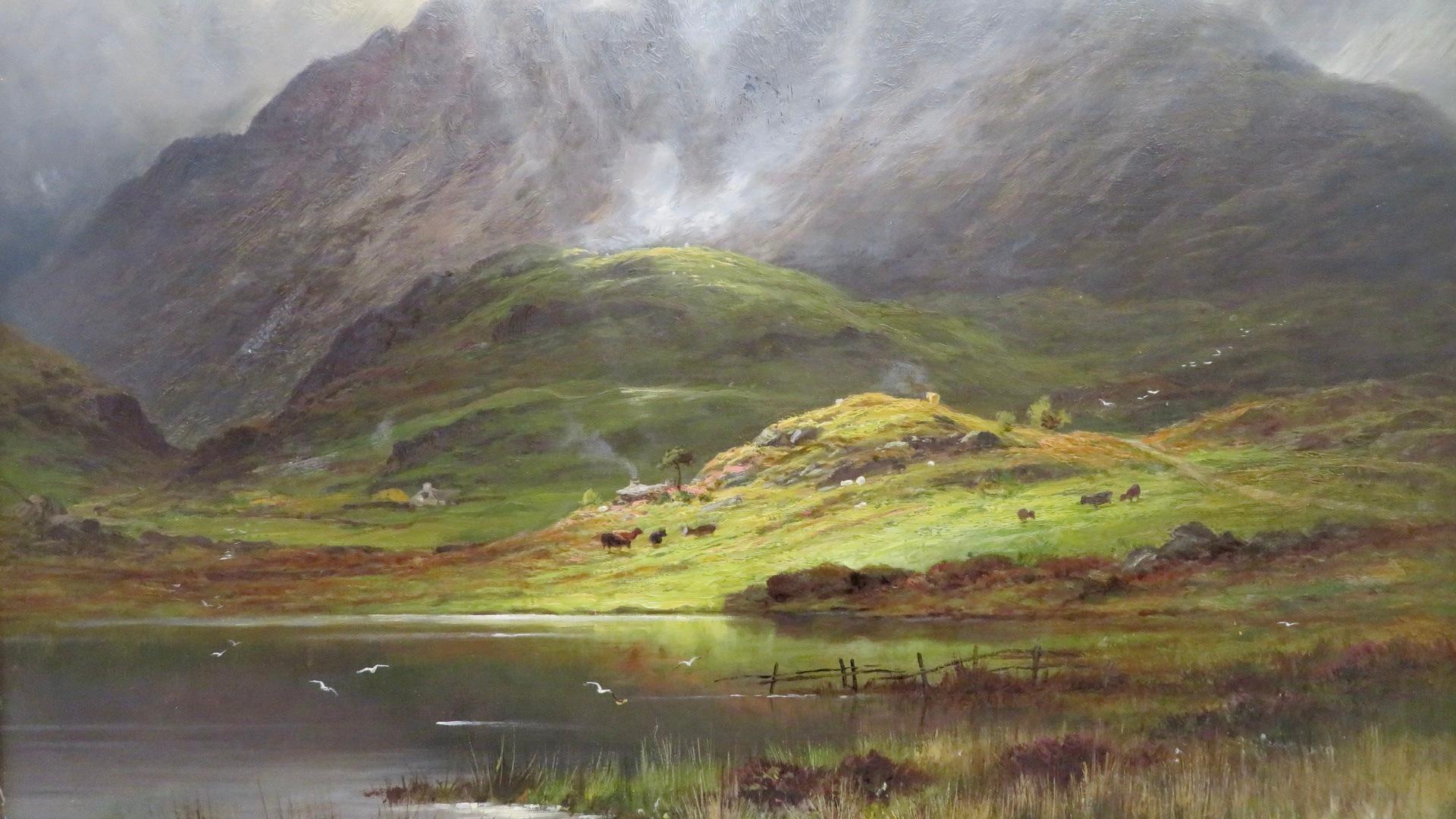 Antique Scottish Highland Original Oil Painting - Charles Stuart FSA (1838-1907) 2