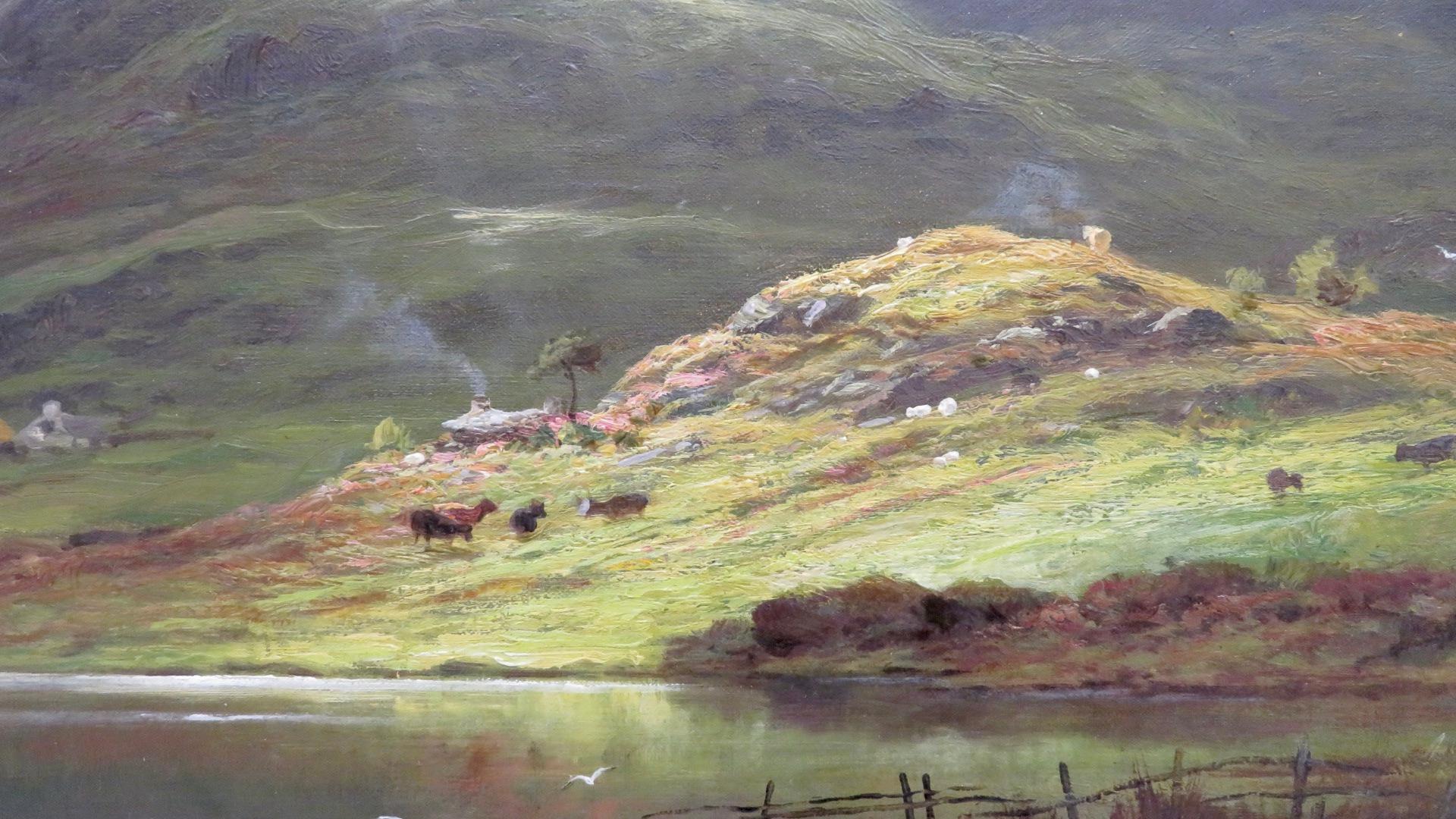 Antique Scottish Highland Original Oil Painting - Charles Stuart FSA (1838-1907) 3