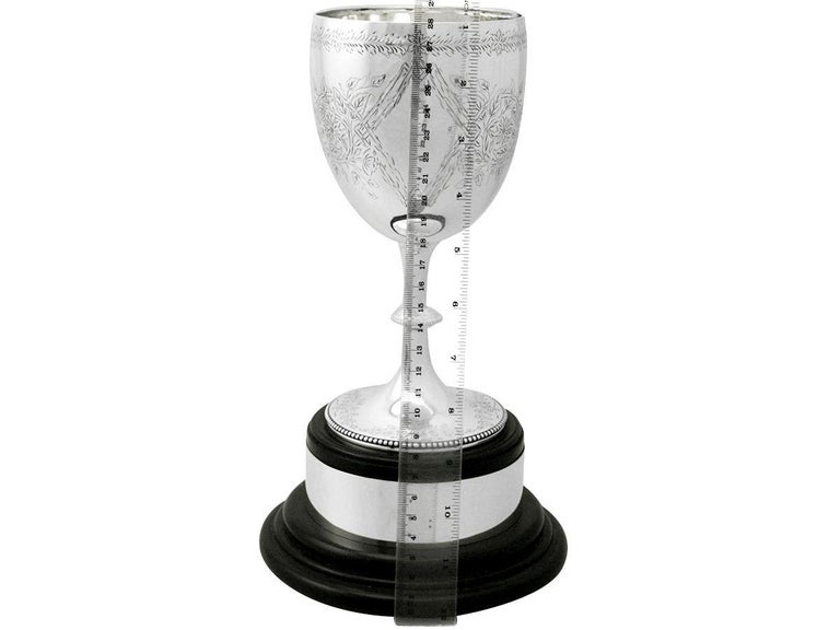Charles Stuart Harris Antique Victorian Sterling Silver Presentation Cup For Sale 7
