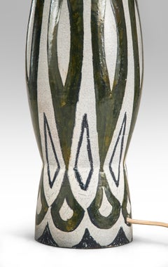 Charles Sucsan, a Tall Canadian Glazed Lamp