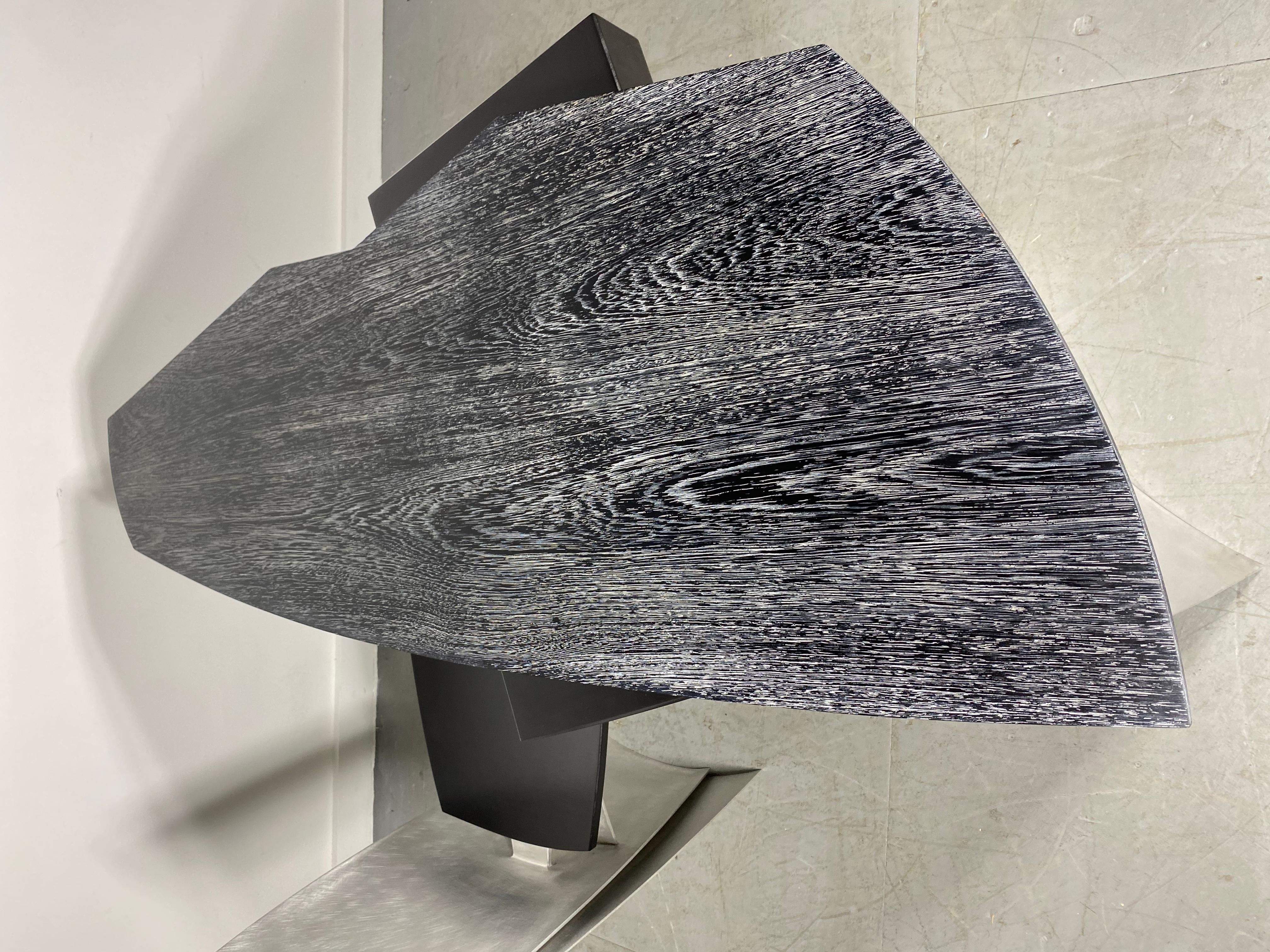 Escritorio Charles Swanson, Postmodernista, Escultura, roble cerámico / inoxidable en venta 7