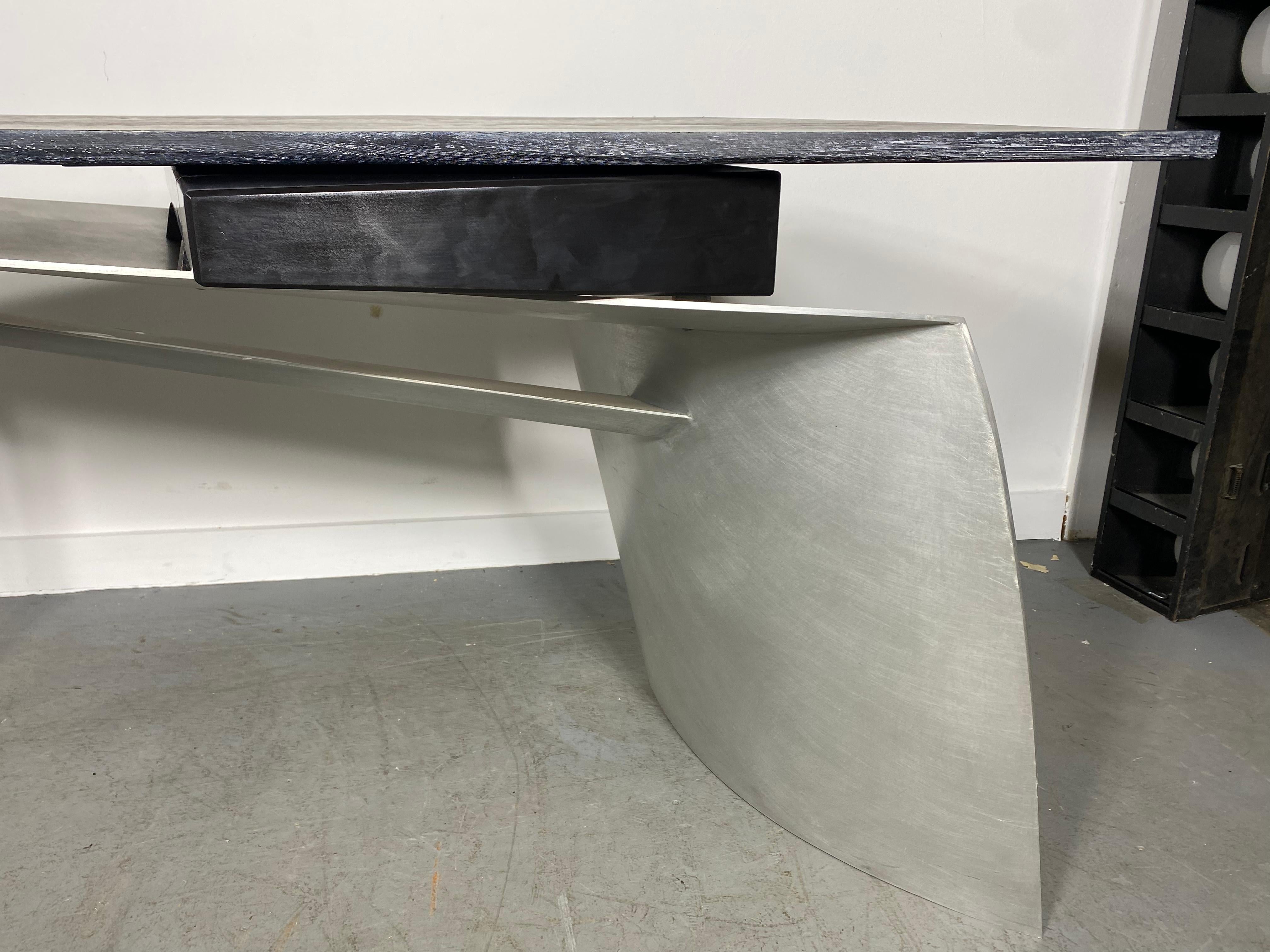 Escritorio Charles Swanson, Postmodernista, Escultura, roble cerámico / inoxidable en venta 10