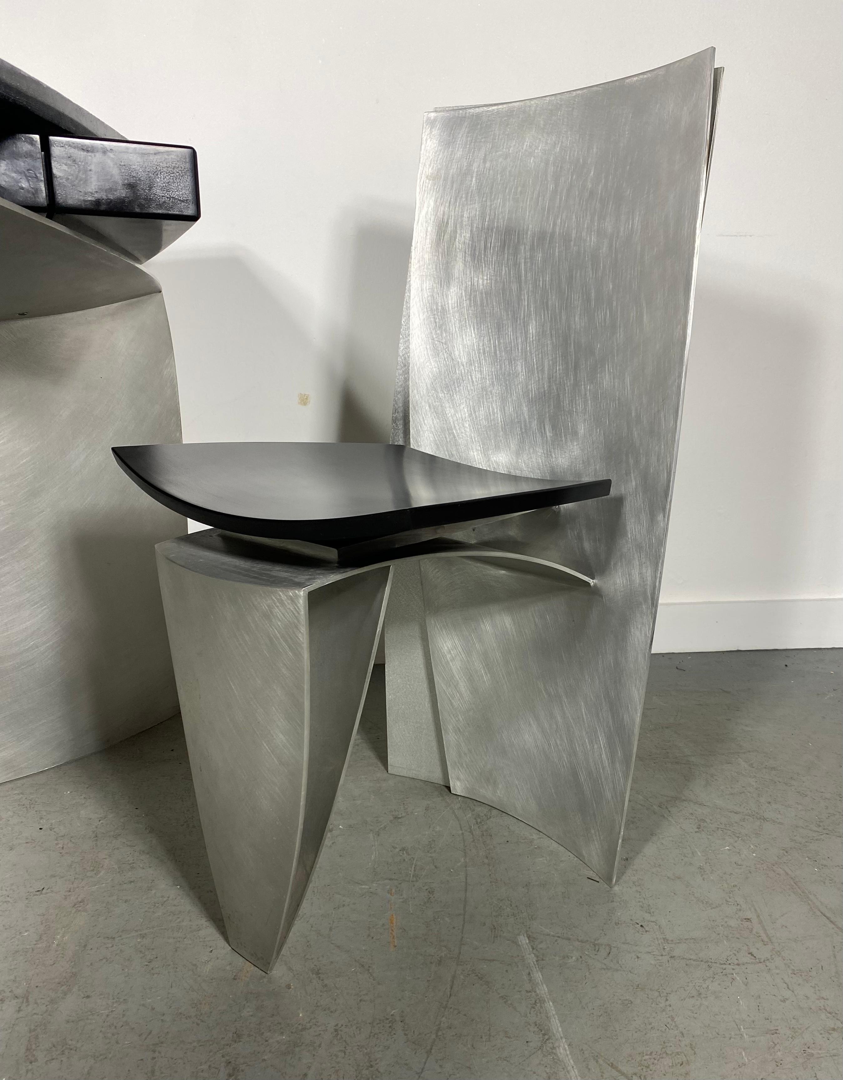 Escritorio Charles Swanson, Postmodernista, Escultura, roble cerámico / inoxidable Estadounidense en venta
