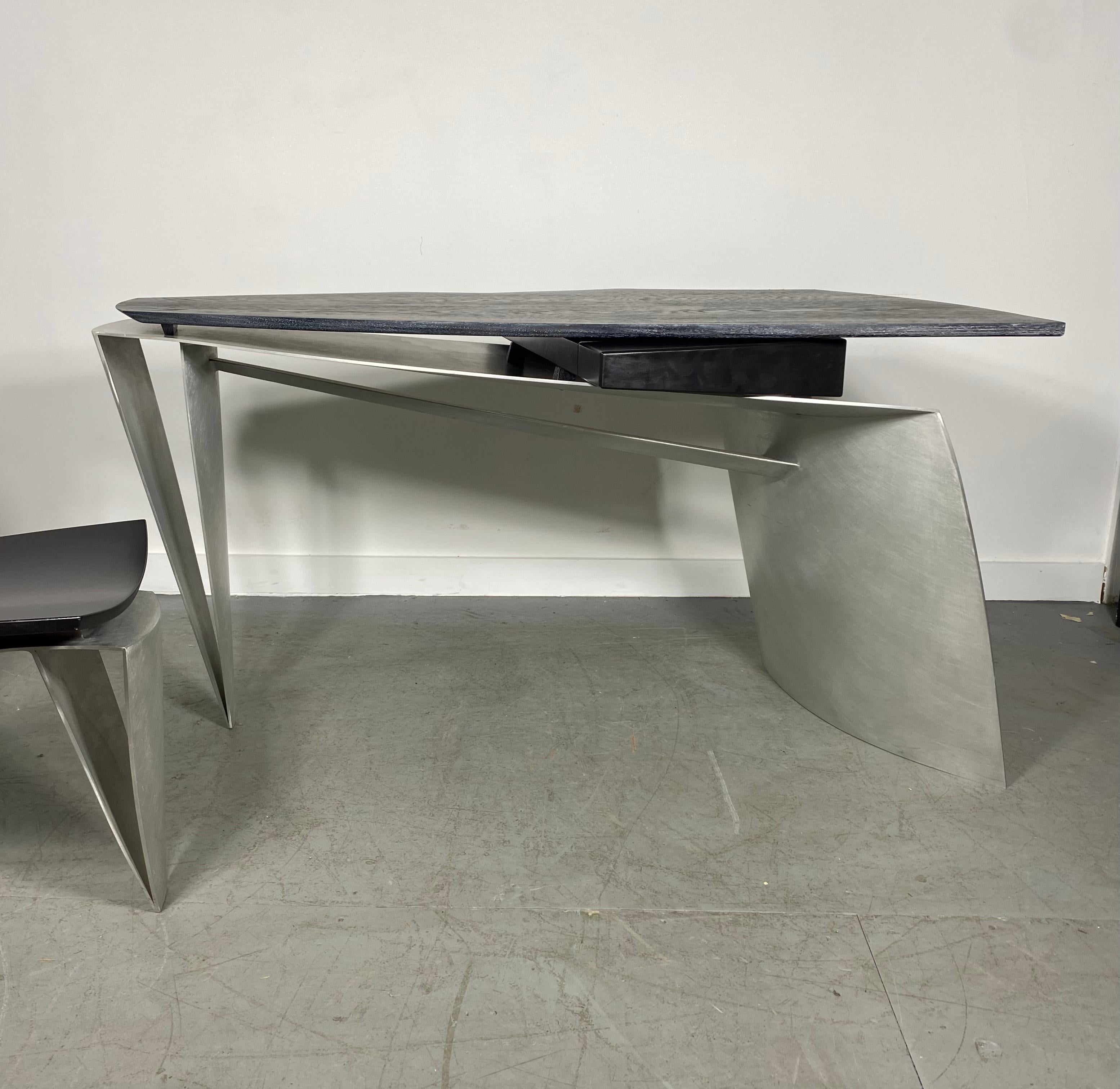 Escritorio Charles Swanson, Postmodernista, Escultura, roble cerámico / inoxidable Hecho a mano en venta