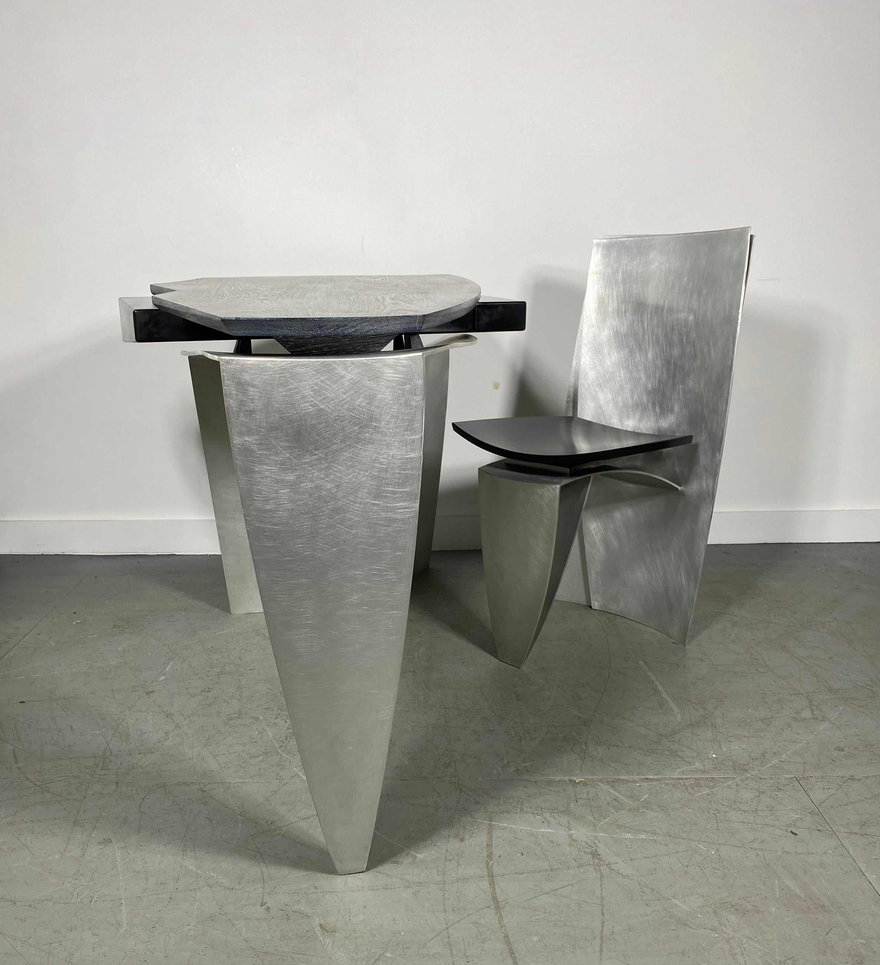 Escritorio Charles Swanson, Postmodernista, Escultura, roble cerámico / inoxidable finales del siglo XX en venta