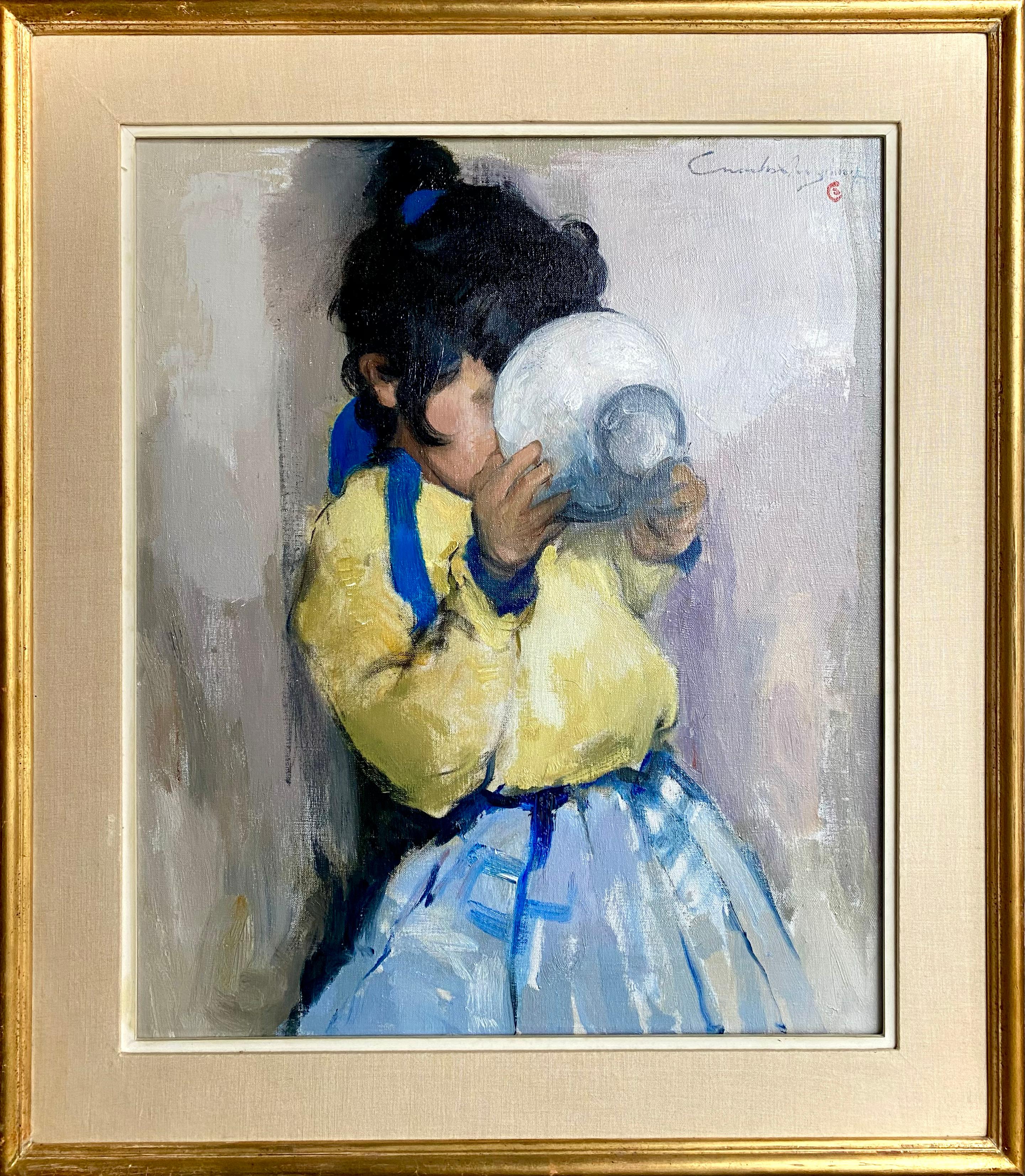Charles Swyncop, Bruxelles 1895 - 1970, peintre belge "Le Petit Déjeuner".