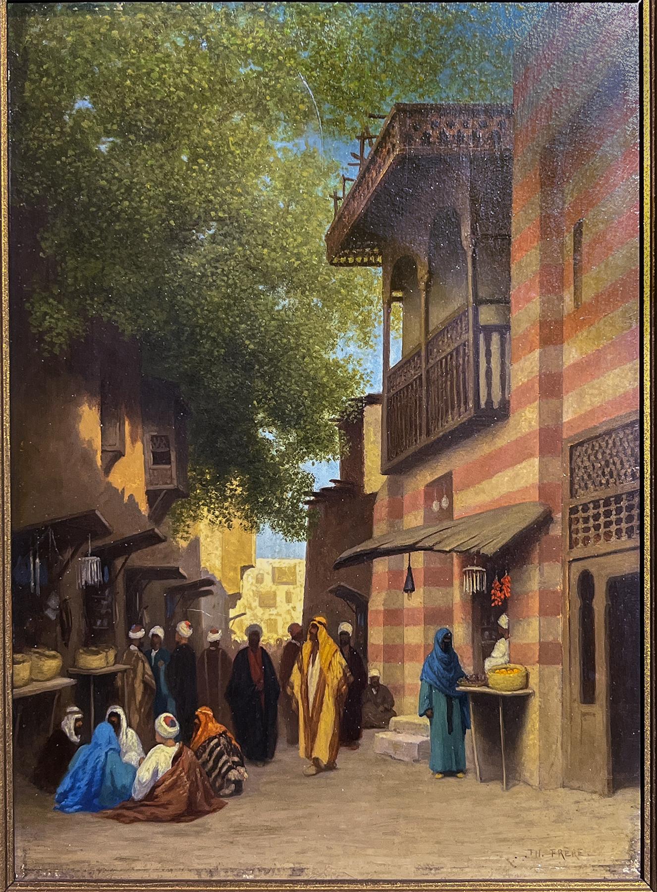 Charles Theodore Frere Landscape Painting – Charles Théodore Frère Orientalistisches Ölgemälde
