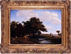 Early painting by Charles Theodore Frere, 19th Century detailed landscape