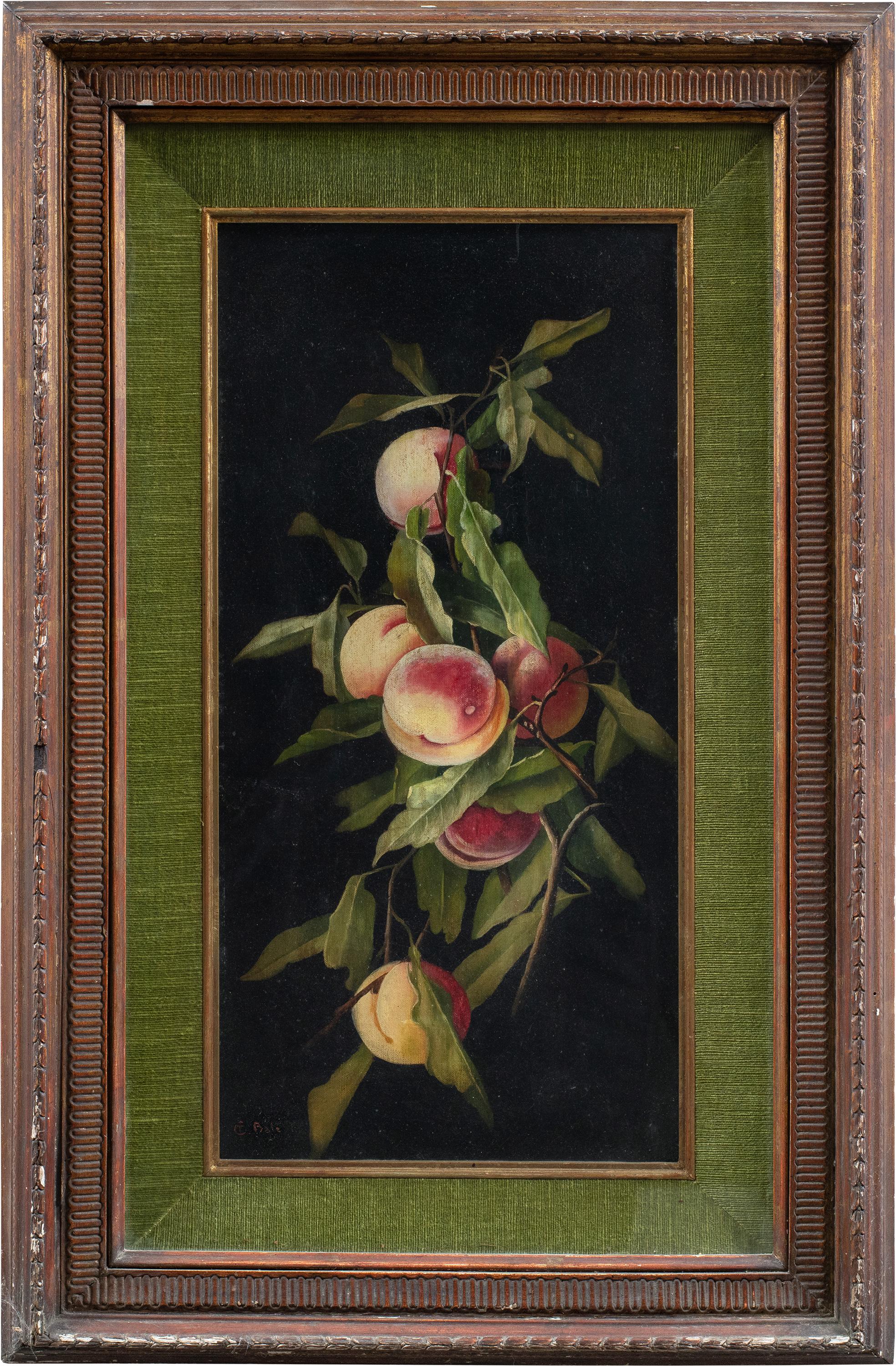 Charles Bale (British painter) - 19th century still life painting - Peaches