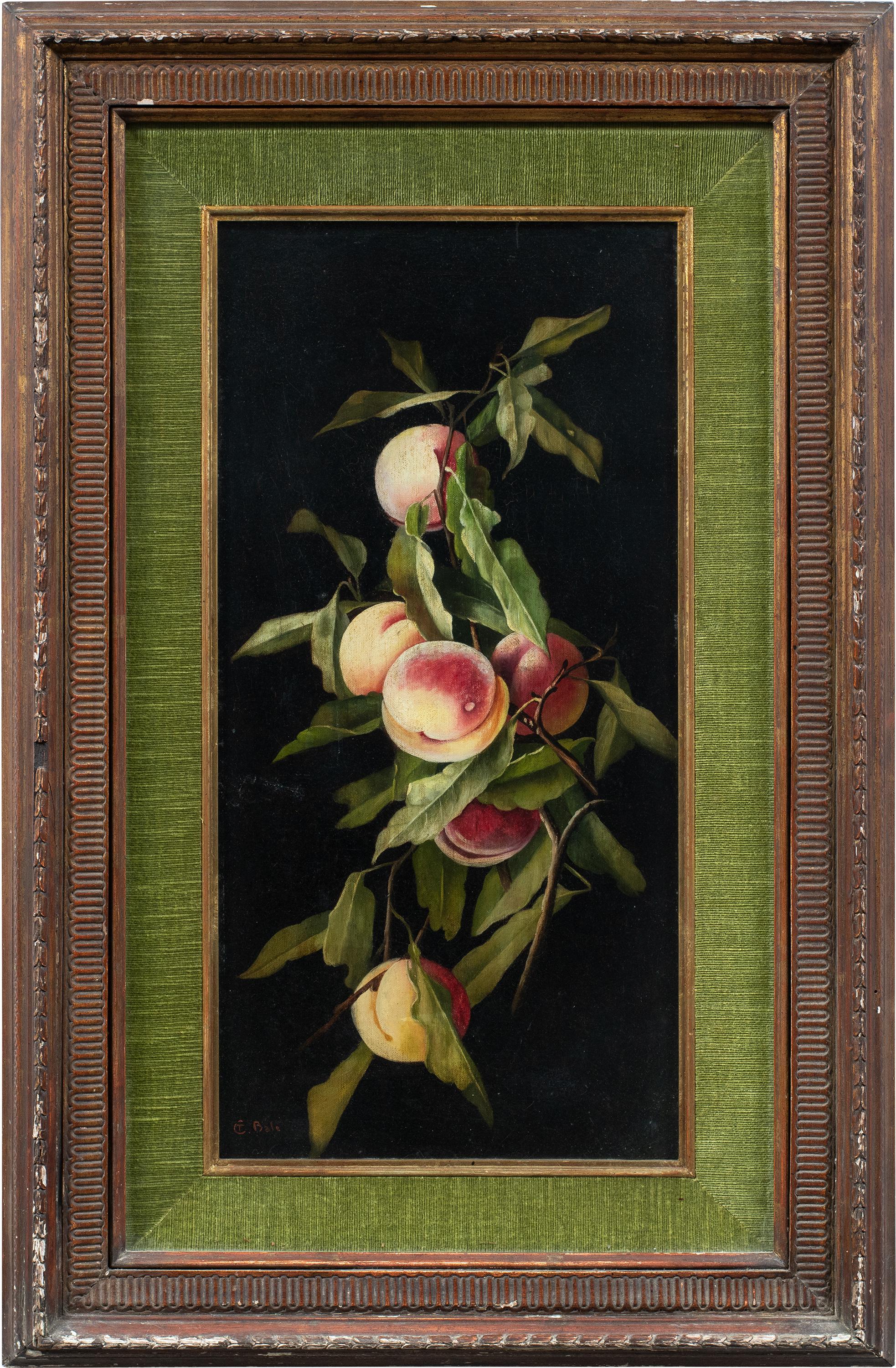Charles Bale (peintre britannique) - Nature morte au XIXe siècle - Pêches