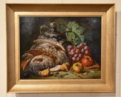 Paire de peintures à l'huile de Charles Thomas Bale « Fruit and Game Larder Scenes » (Scènes de fruits et de gibier)